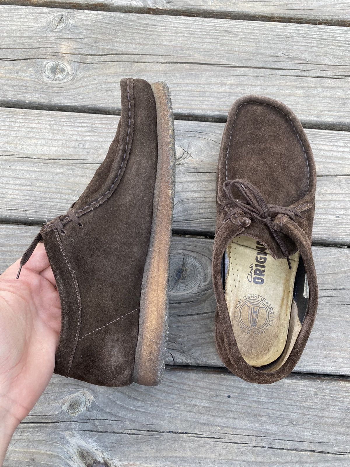 Clarks × Vintage Vintage Clarks Wallabees Suede Size US 9.5 / EU 42-43 - 6 Thumbnail