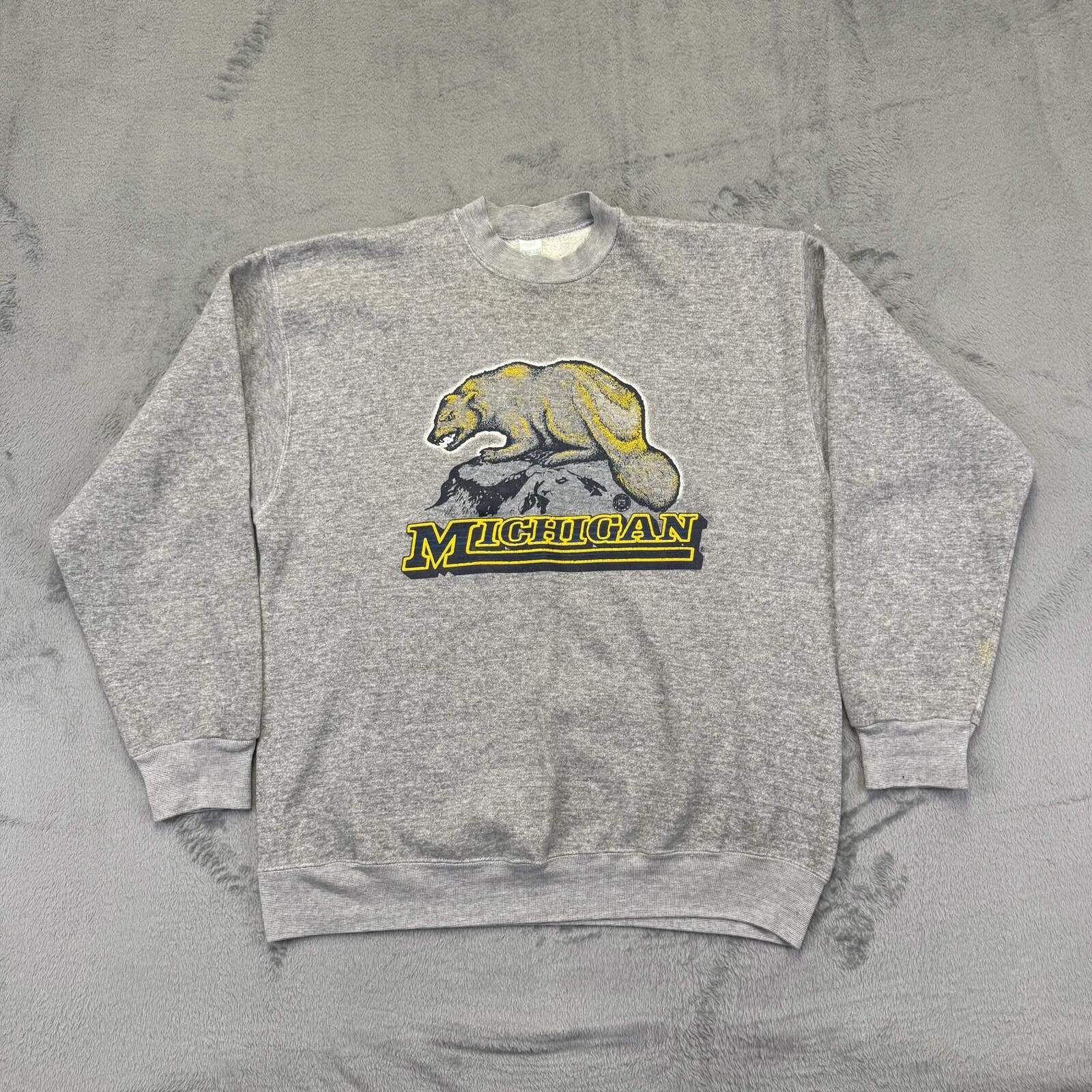 Other Discus Athletic Vintage 90s Michigan Wolverines Sweatshirt Size US XL / EU 56 / 4 - 1 Thumbnail