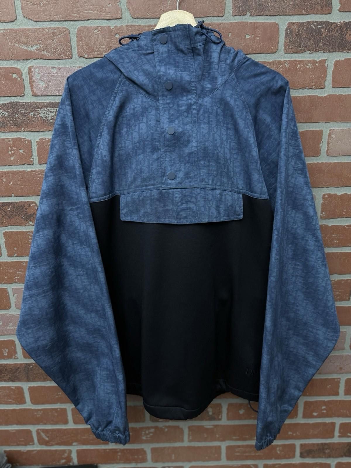 Dior Dior Hooded Anorak Windbreaker Jacket Blue Black Size 3XL Size US XXL / EU 58 / 5 - 3 Thumbnail