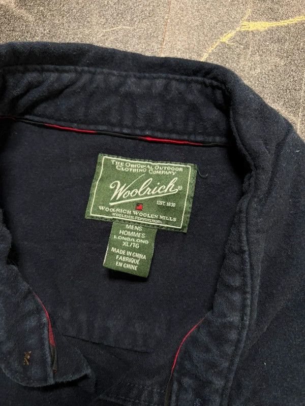 Woolrich Woolen Mills Woolrich navy overshirt vintage 90s 00s retro Size US XL / EU 56 / 4 - 3 Thumbnail