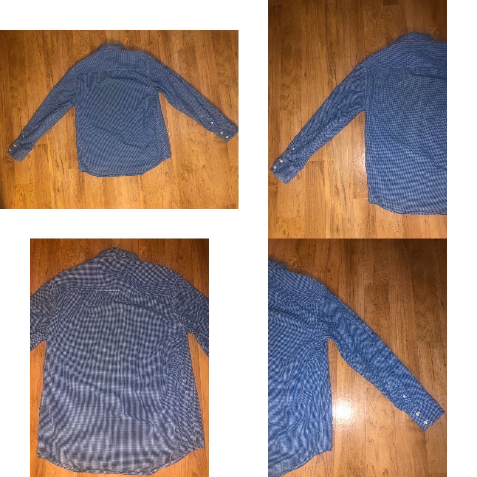 Vintage Aéropostale Shirt Slim Fit Men M Plaid Button-Up Long Sleeve Blue Casual Formal 90s Preppy Designer Carriage? Size US M / EU 48-50 / 2 - 8 Thumbnail