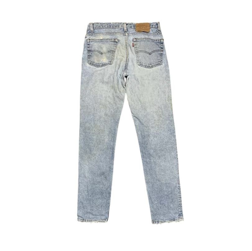 Levi's Vintage 90s Levis 512 Slim Taper Faded Blue Jeans Distressed Size US 33 - 5 Thumbnail
