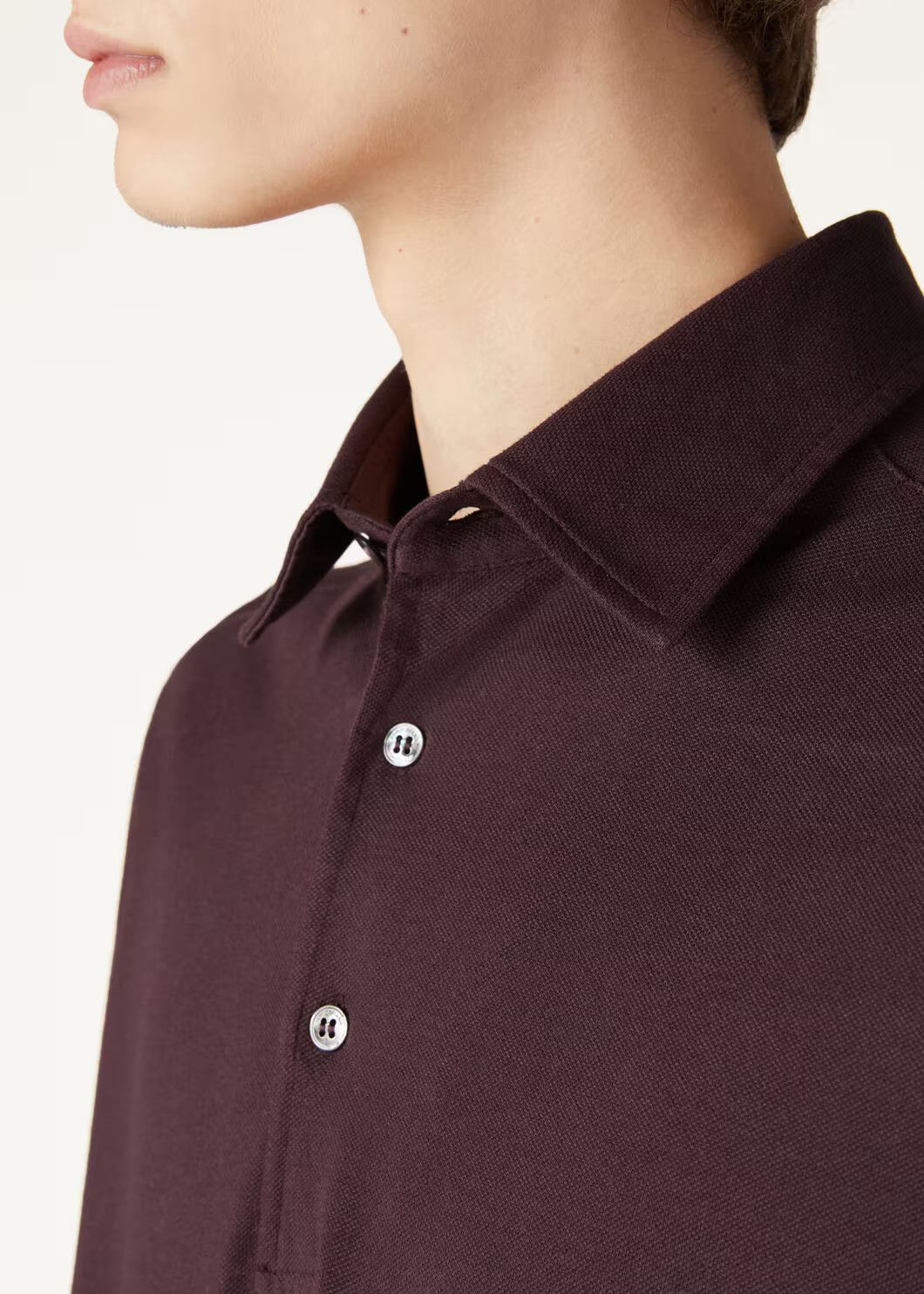 Loro Piana o1w1db10125 FAN5407 Polo Shirt in Burgundy Size US XL / EU 56 / 4 - 7 Thumbnail