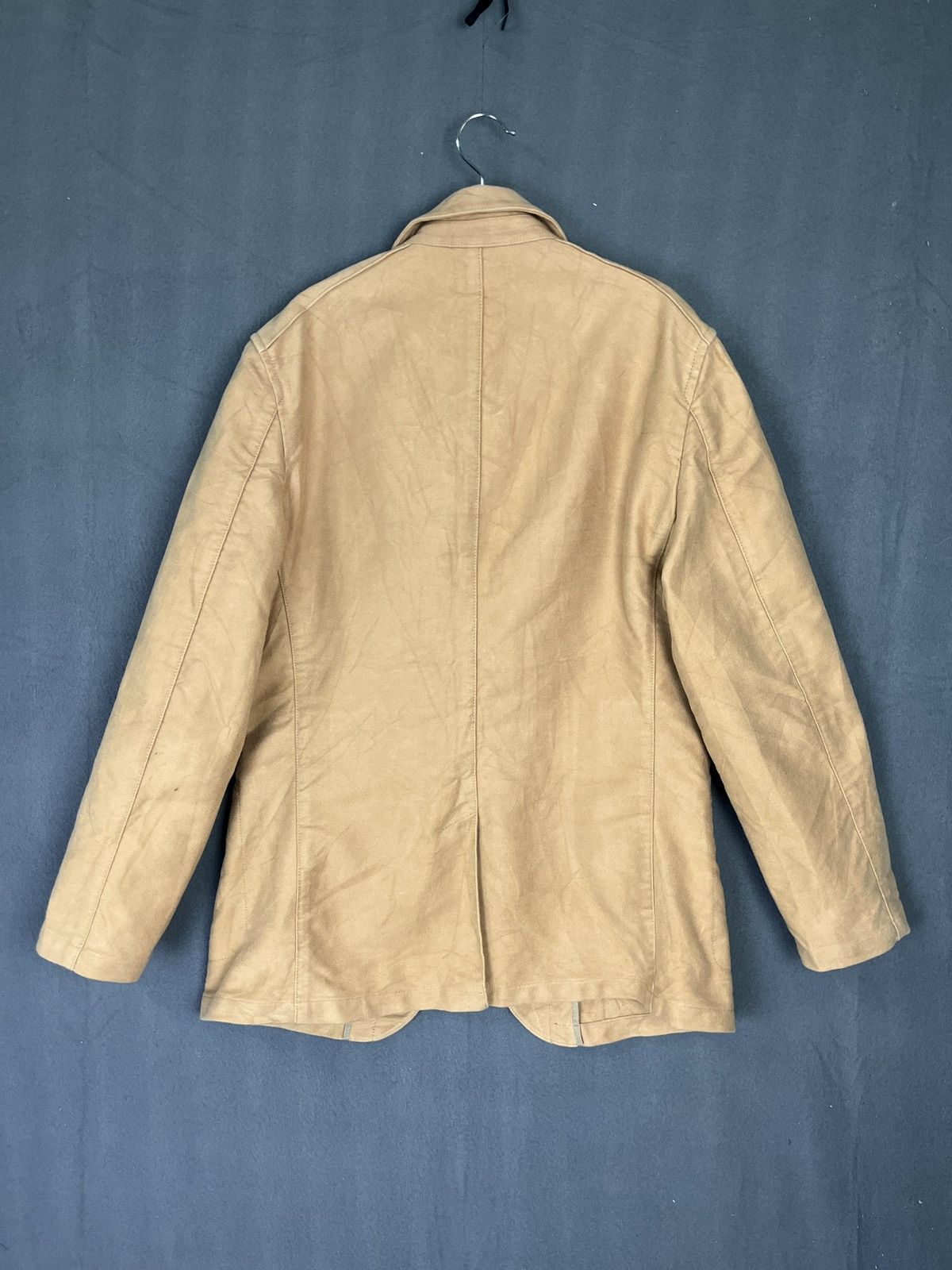Japanese Brand × United Arrows United Arrows Blue Label 3 Button Cotton Chore Sport Blazer Size 38R - 2 Thumbnail