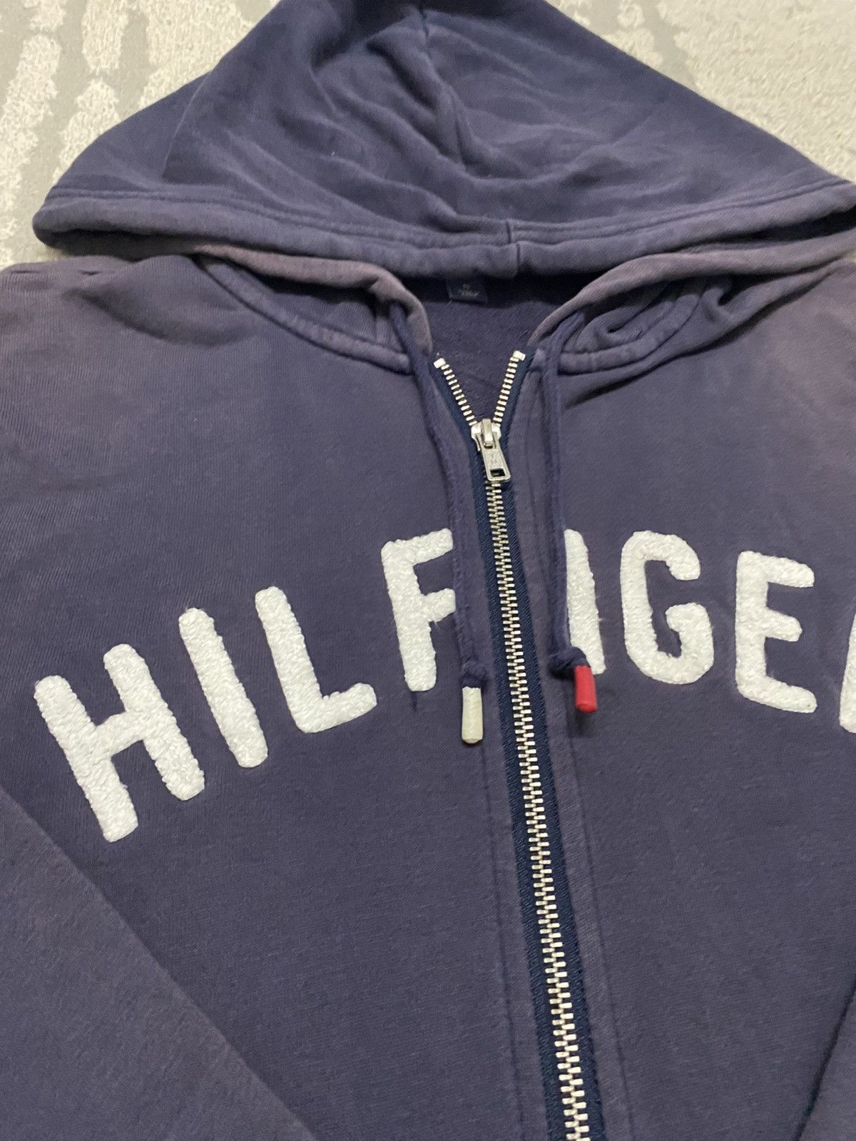 Tommy Hilfiger Navy Blue M Zip Up Tommy Hilfiger Hoodie Size US M / EU 48-50 / 2 - 2 Thumbnail