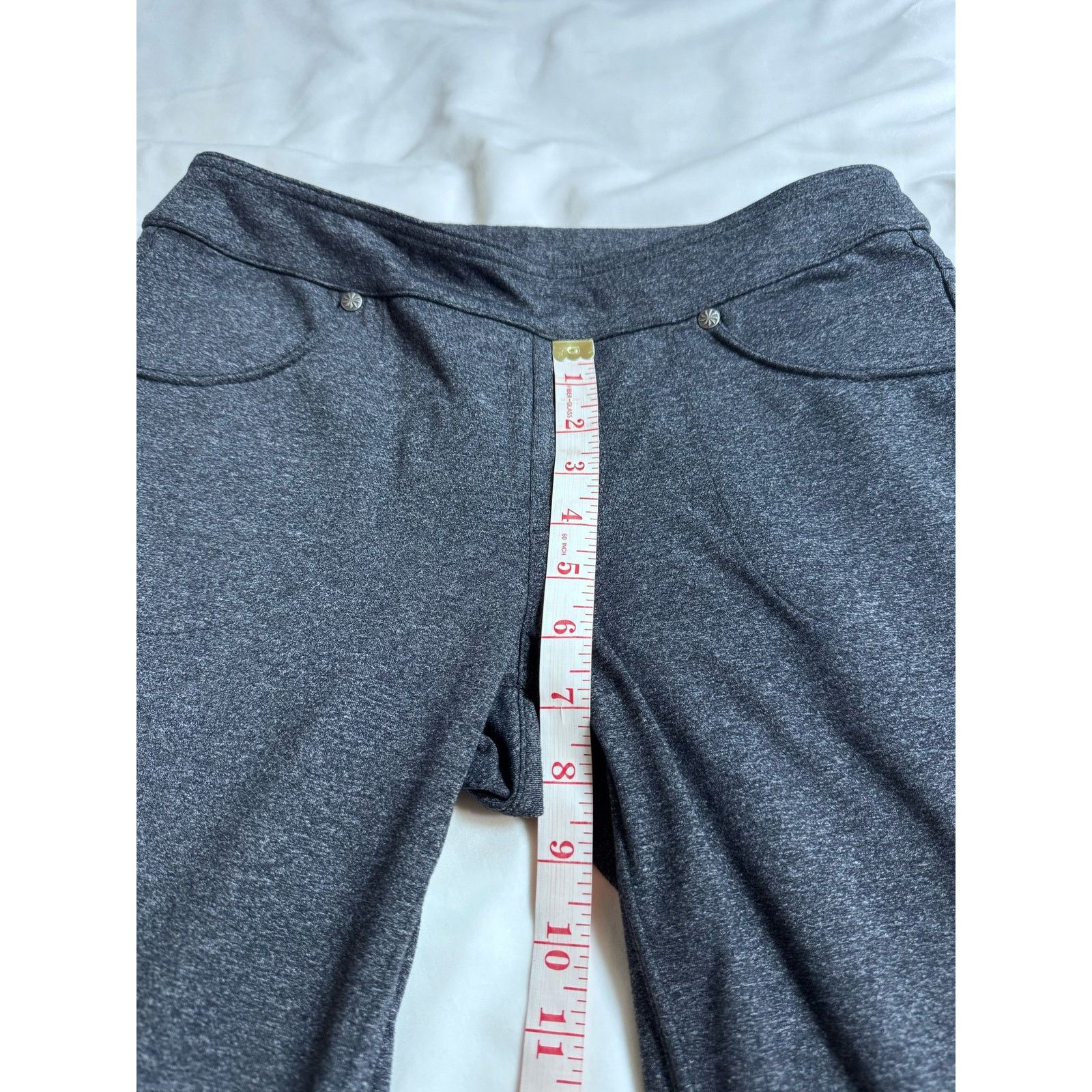 Athleta Athleta Bootcut Classic Flared Stretch Yoga Pants Grey USED Size 27" / US 4 / IT 40 - 7 Thumbnail