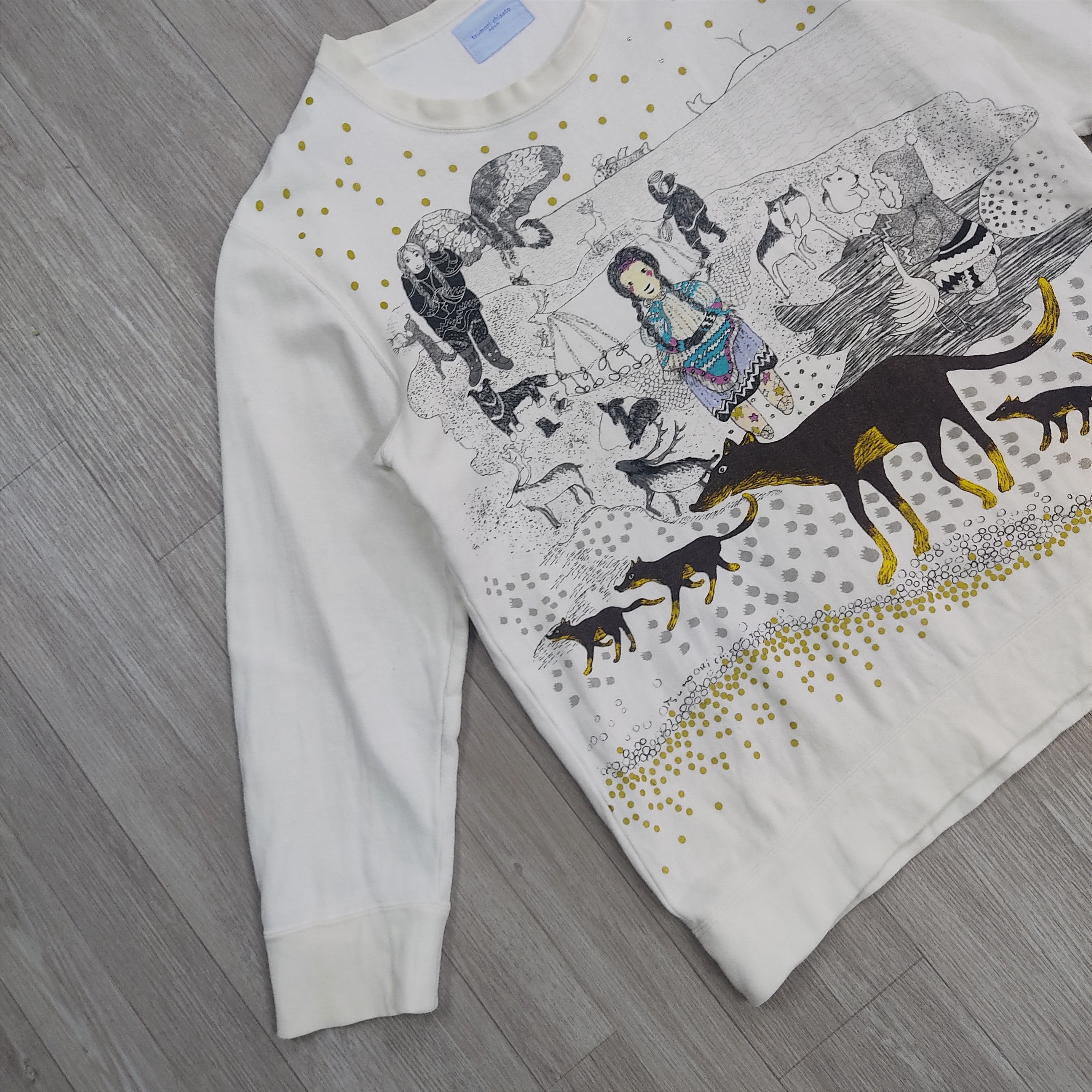 Issey Miyake TSUMORI CHISATO ROOM Rare Graphic Sweater Pullovers Size M / US 6-8 / IT 42-44 - 6 Thumbnail