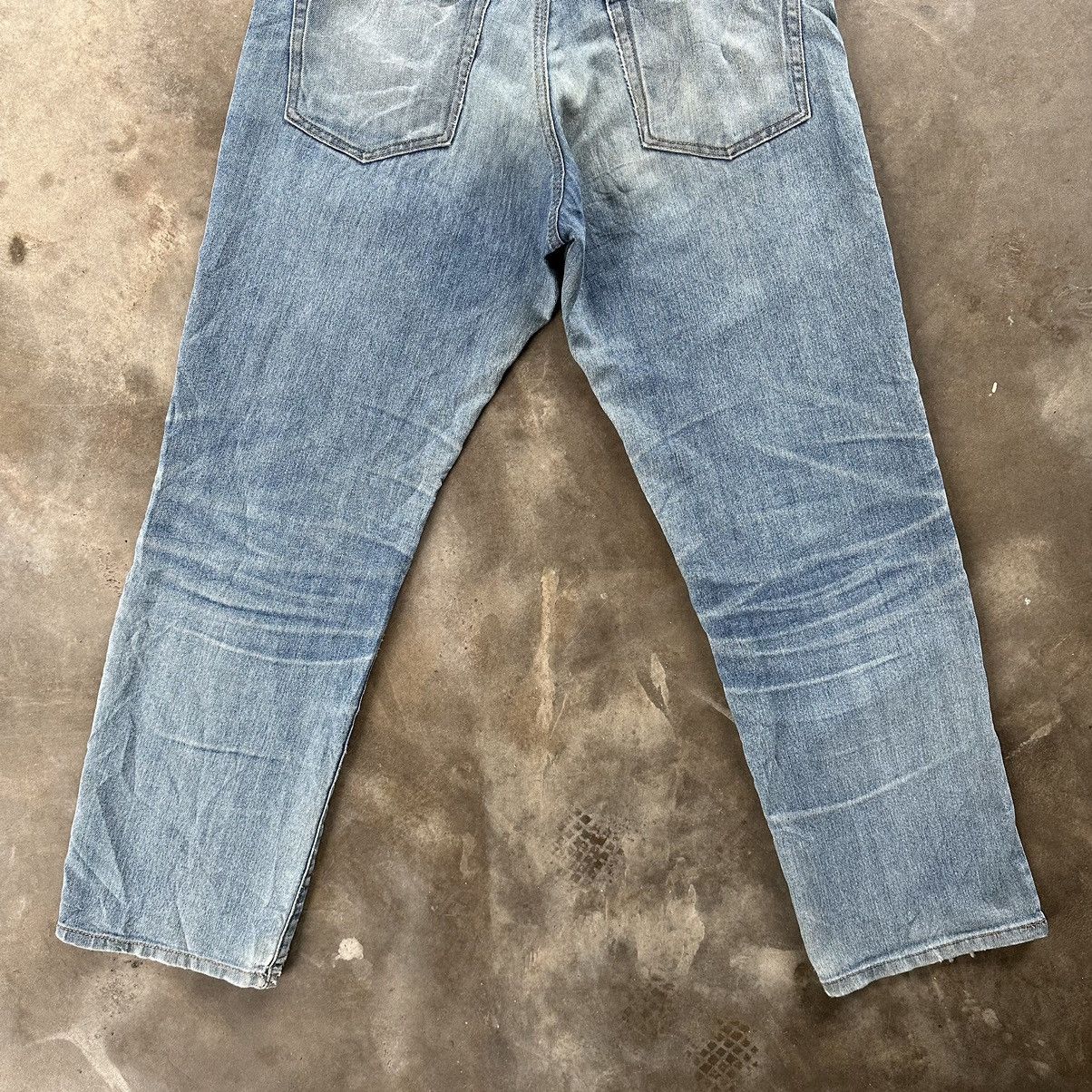 Japanese Brand W32 Vintage Japanese Distressed Faded Denim Jean Pant Size US 32 / EU 48 - 10 Thumbnail