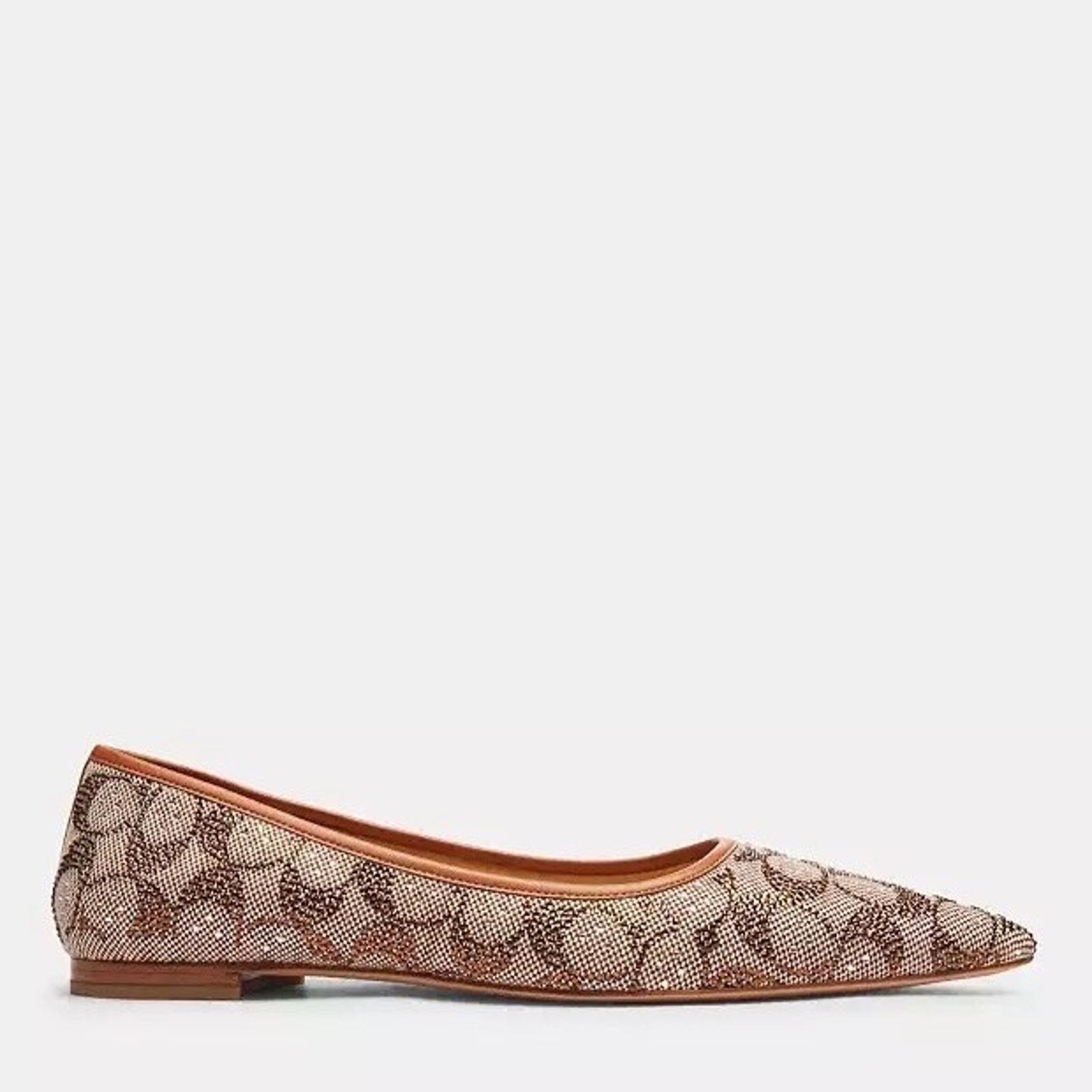 Coach NEW Limited Coach Daphne Flat Crystal Signature Shoes CW991 Size US 6 / IT 36 - 8 Thumbnail