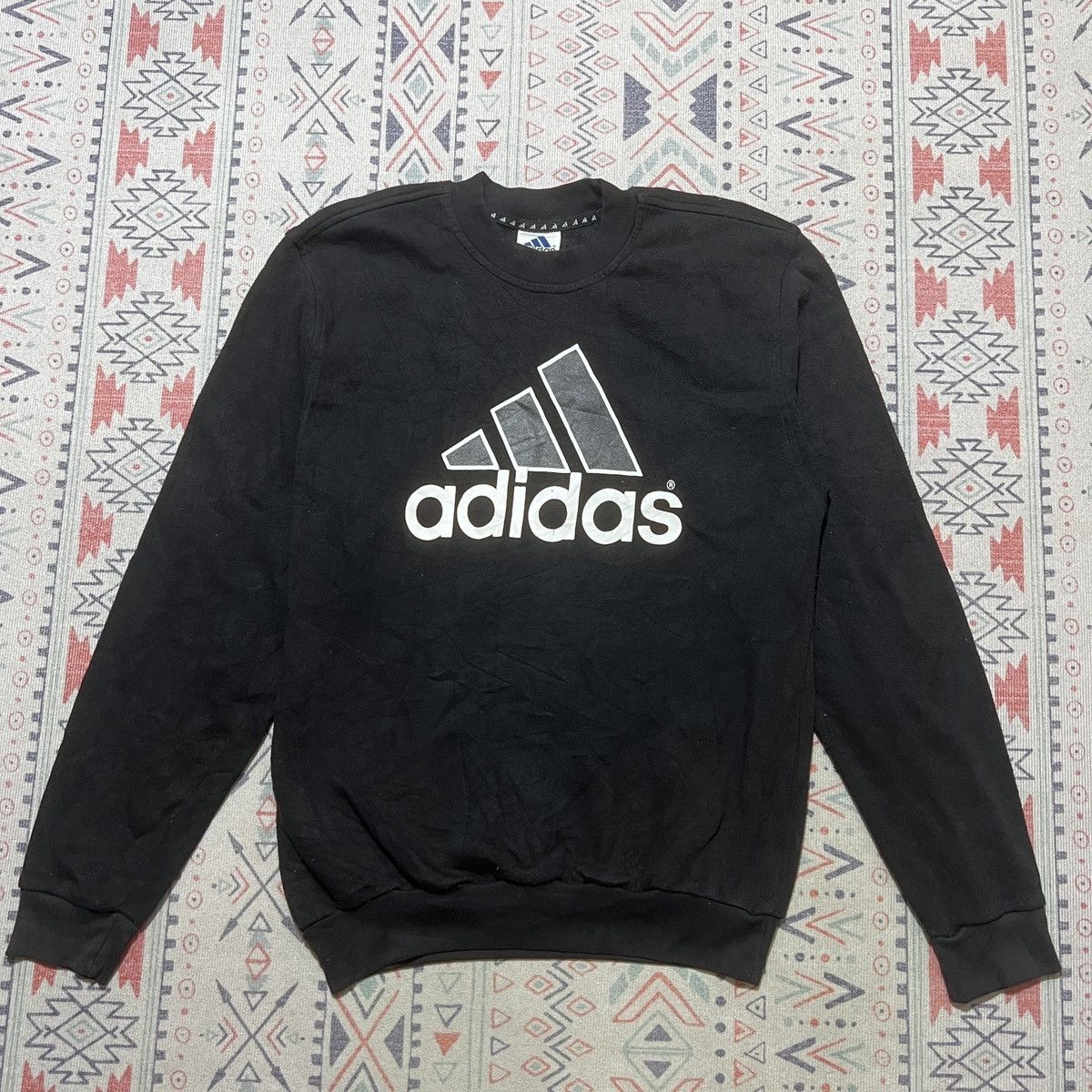 Adidas × Vintage Adidas Big Logo Vintage Sweatshirt Size US L / EU 52-54 / 3 - 2 Thumbnail