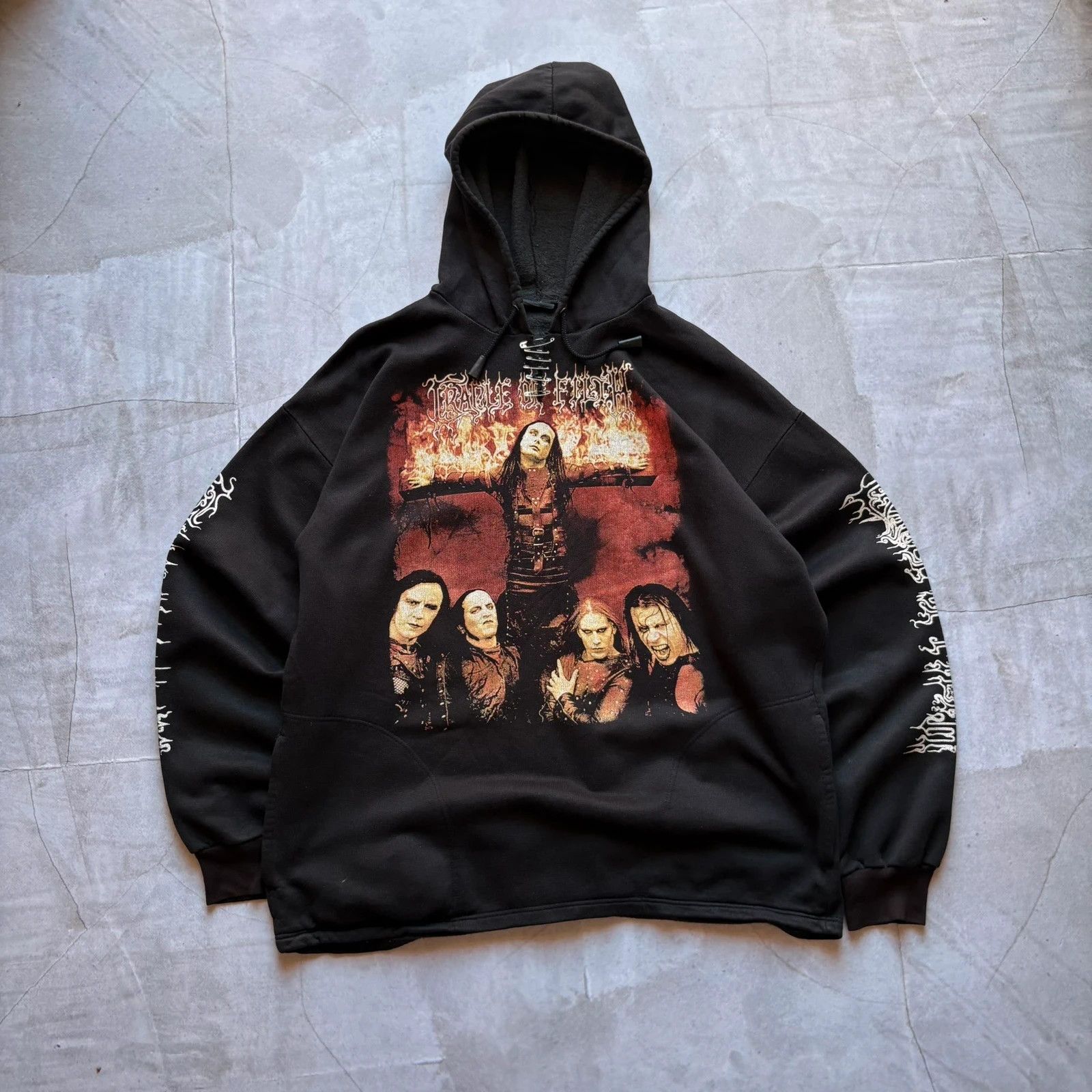 Band Tees vintage 00s Cradle Of Filth Tonight In Flames hoodie rock Size US XL / EU 56 / 4 - 1 Thumbnail