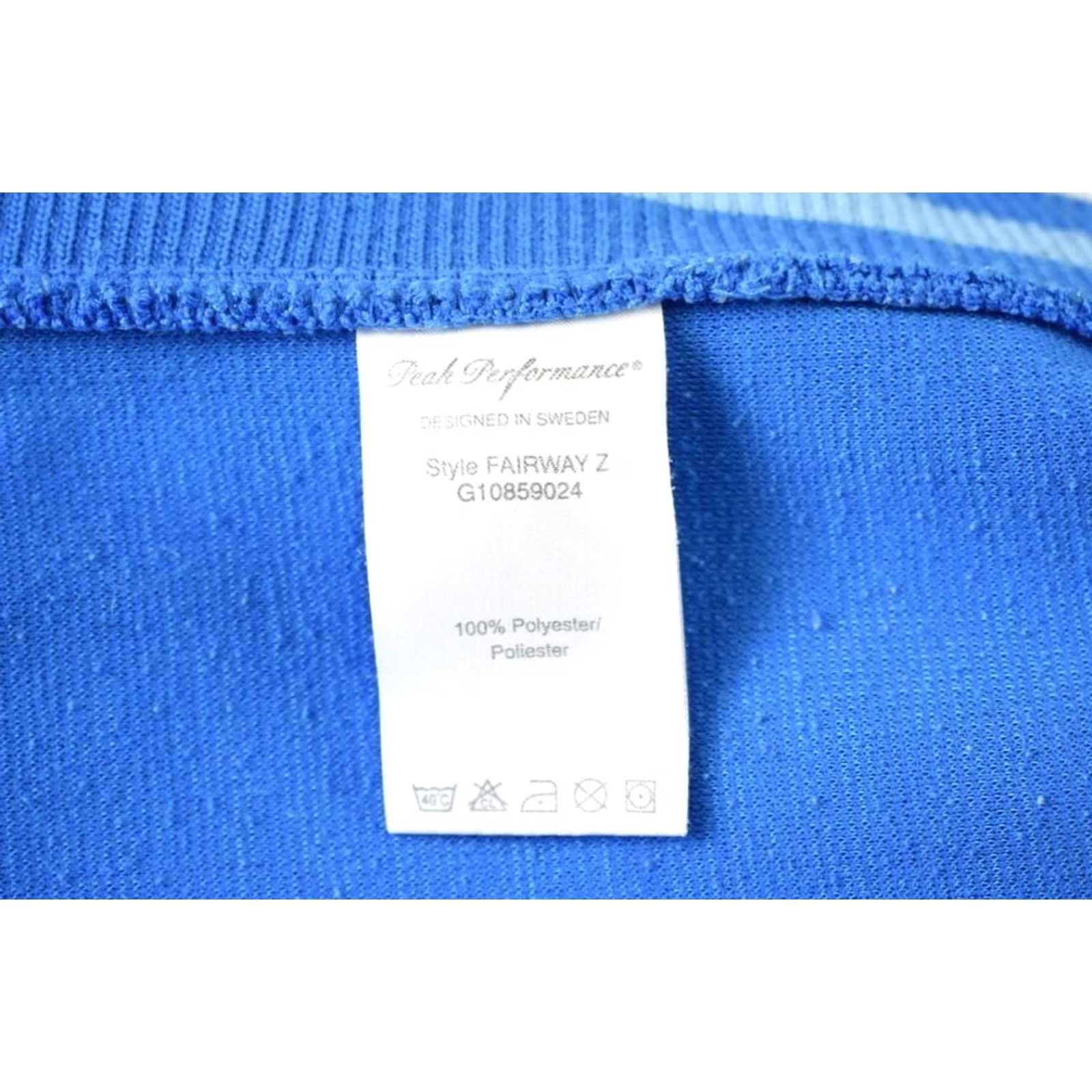 Peak Performance PEAK PERFORMANCE Fairway Z Sweatshirt Men M Blue Pockets Logo Full Zip Size US M / EU 48-50 / 2 - 6 Thumbnail