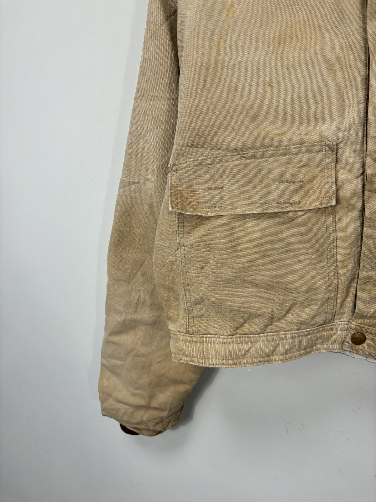 Carhartt Vintage 90s Carhartt USA Made Faded Hype Boxy Cropped Jacket Size US L / EU 52-54 / 3 - 7 Thumbnail
