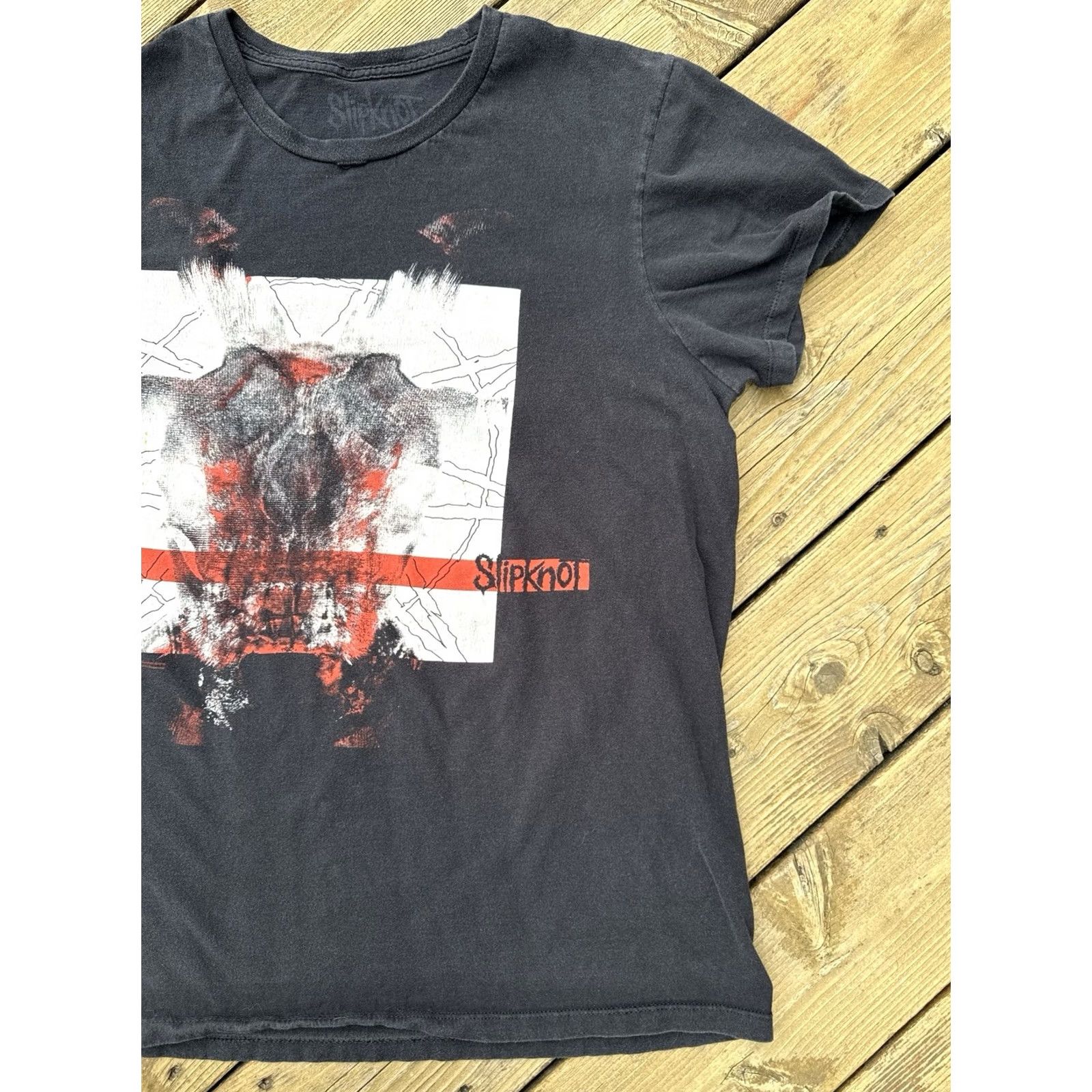 Bravado Slipknot Skull T Shirt Double Sided Black Band Tee XL Heavy Metal Tour Size XL / US 12-14 / IT 48-50 - 3 Thumbnail