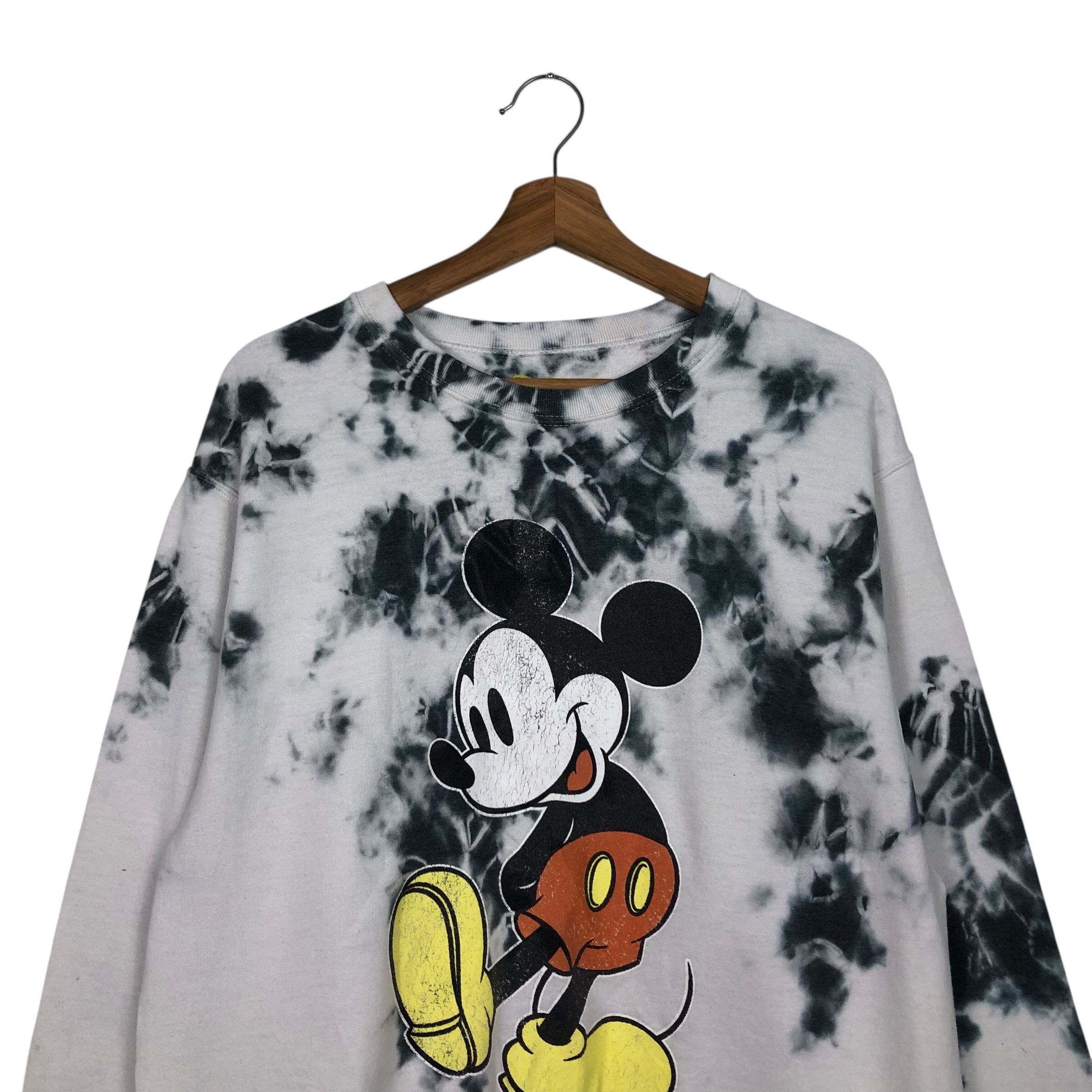 Japanese Brand 📌Vintage Sweatshirt Disney Mickey Mouse Acid Wash Big Logo Size US M / EU 48-50 / 2 - 4 Thumbnail