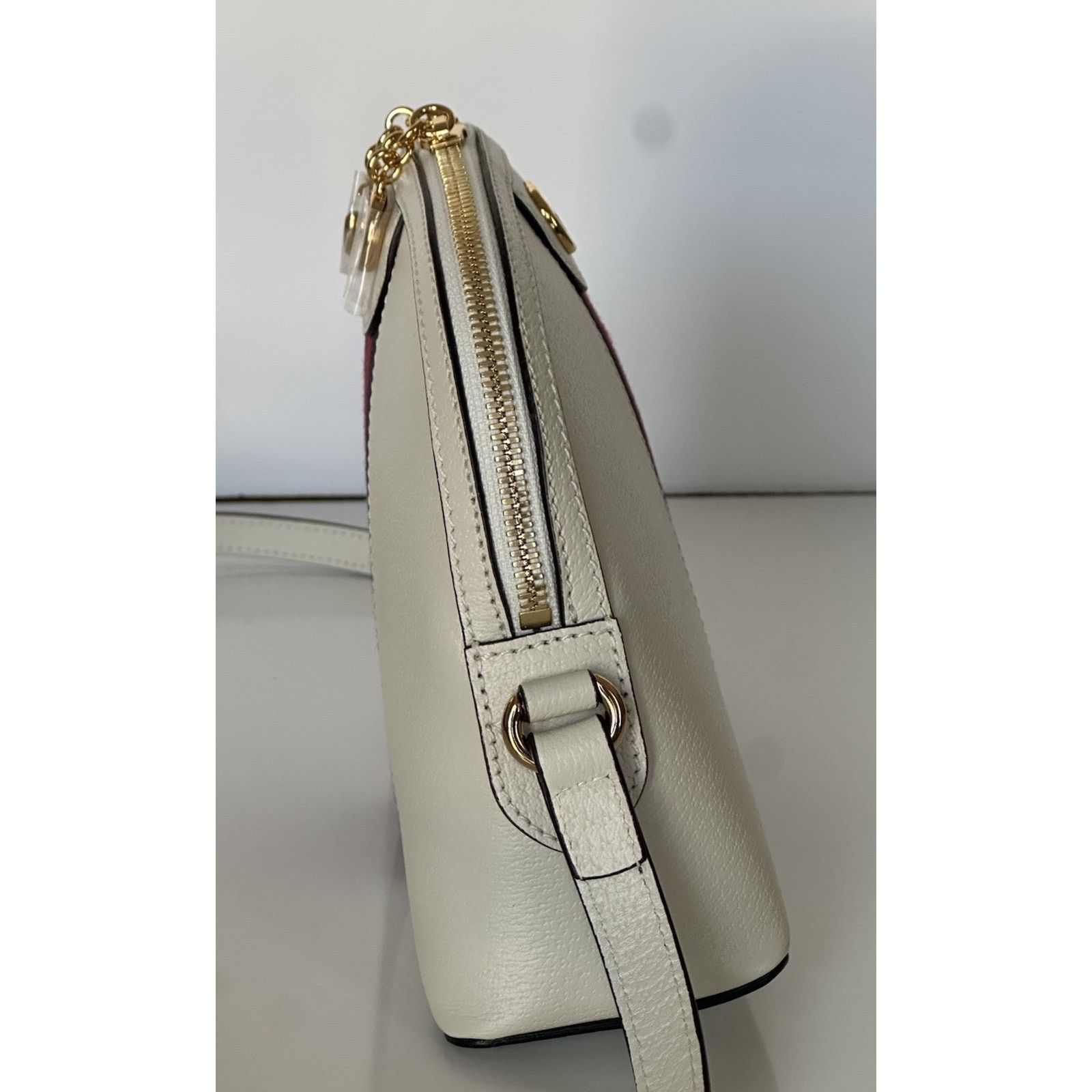 Gucci Gucci Ophidia Leather GG Web White Small Shoulder Bag 719881 Size ONE SIZE - 13 Thumbnail