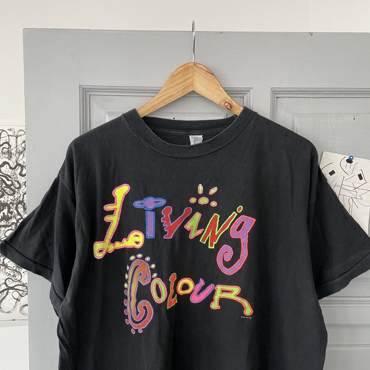 Band Tees × Vintage Vintage 1991 Living Colour Rare Band T-Shirt Size US L / EU 52-54 / 3 - 8 Thumbnail
