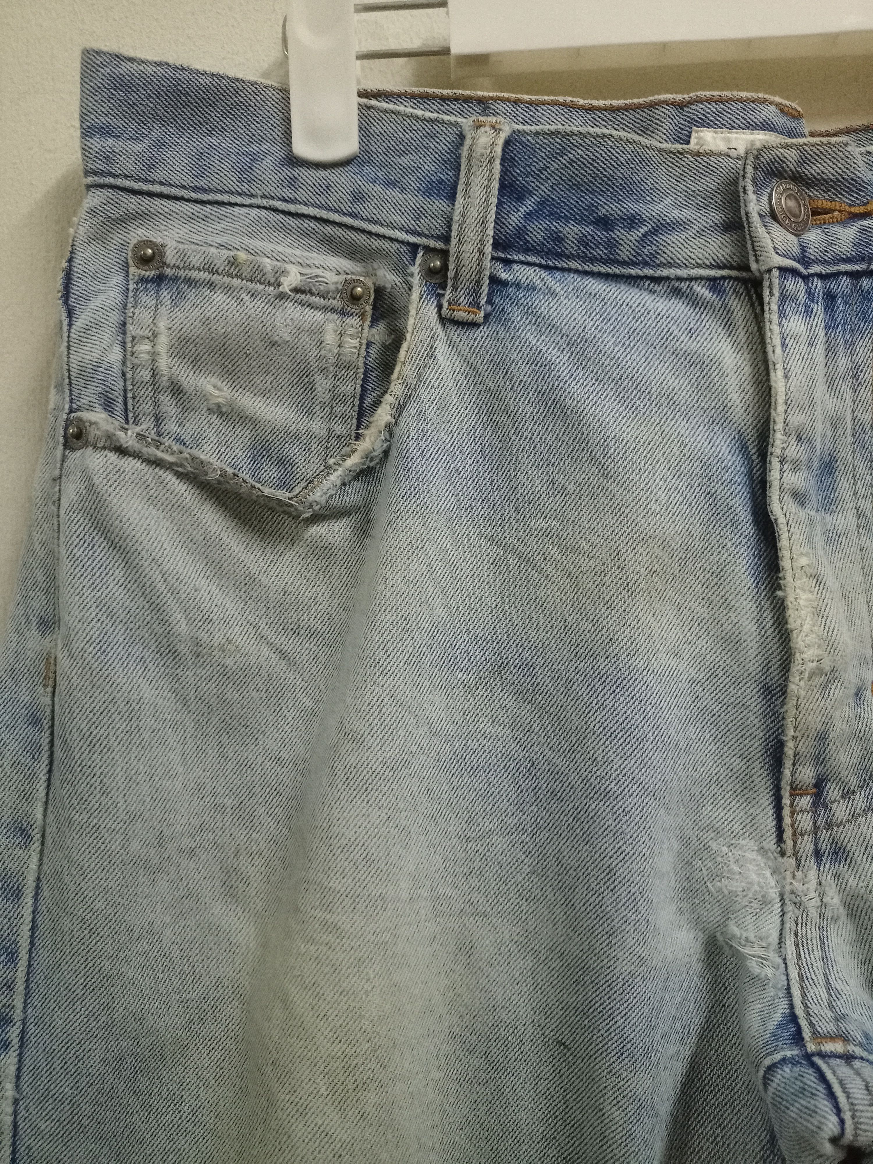 Japanese Brand Vintage Japanese Brand Distressed Loose Workwear Jeans Size US 31 - 4 Thumbnail