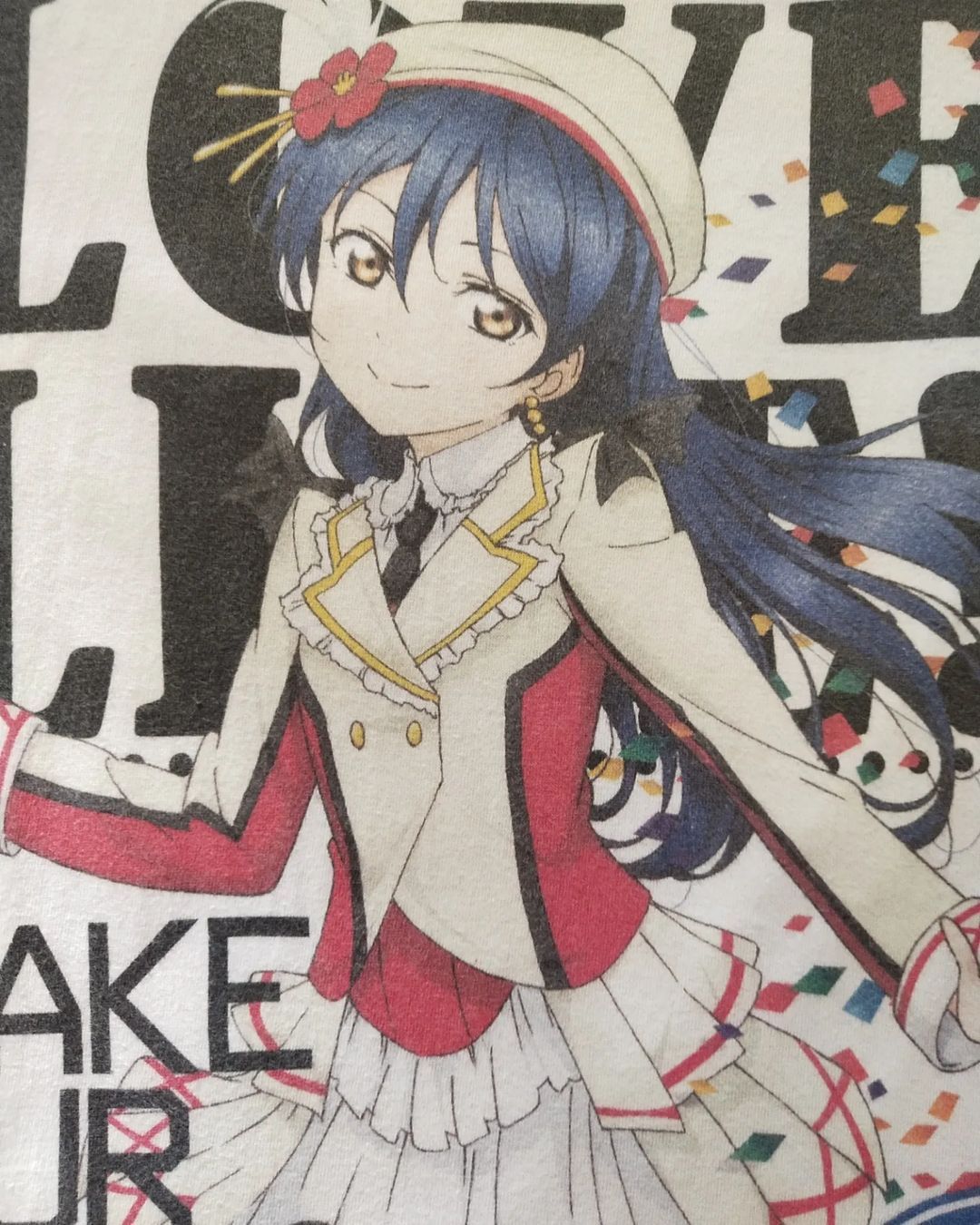 Anime × Japanese Brand Love Live Sunshine! Sonoda Umi White Anime Idol Tees Cospa Size US L / EU 52-54 / 3 - 3 Thumbnail