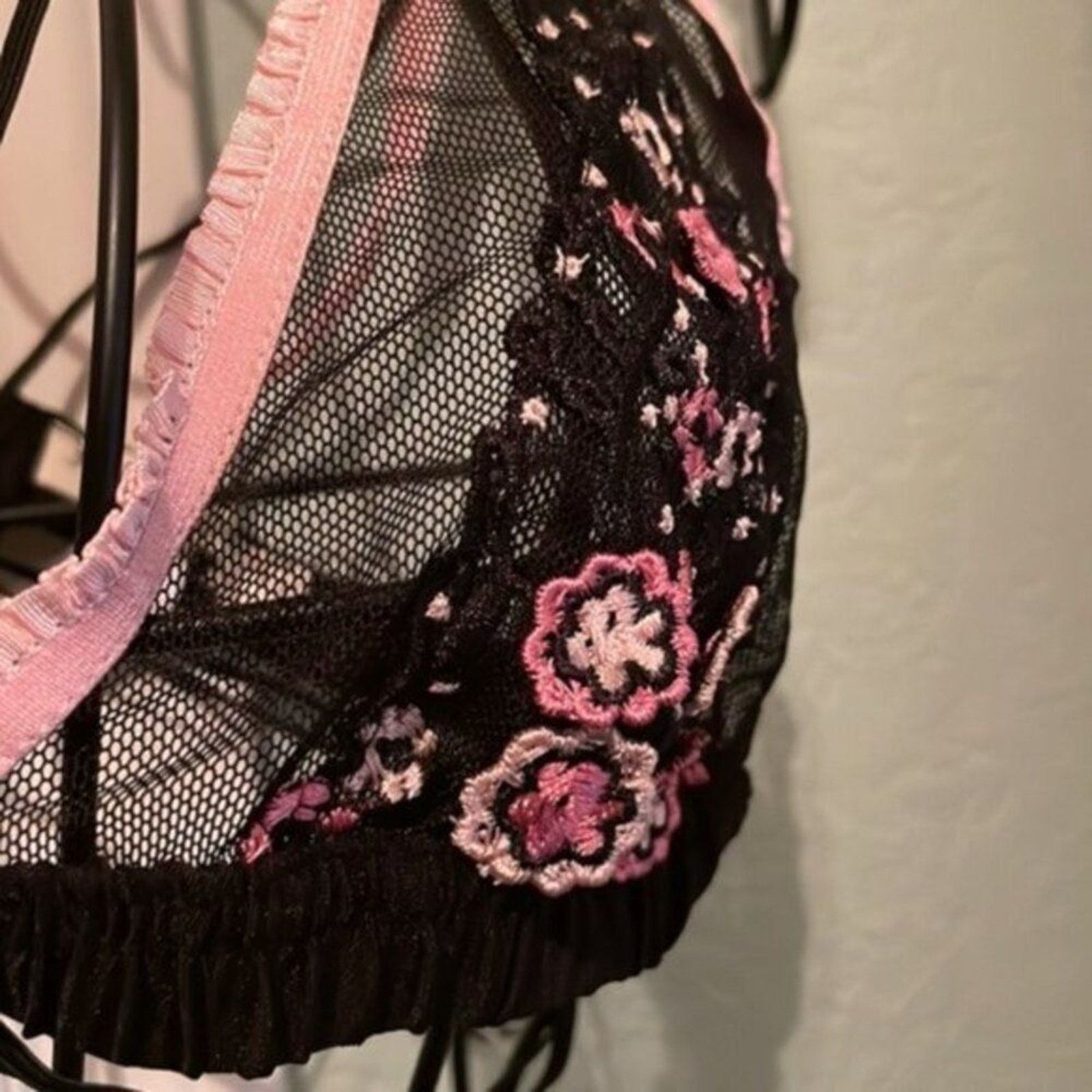 For Love & Lemons For Love and Lemons Azalea Embroidery Bralette M Size ONE SIZE - 9 Thumbnail