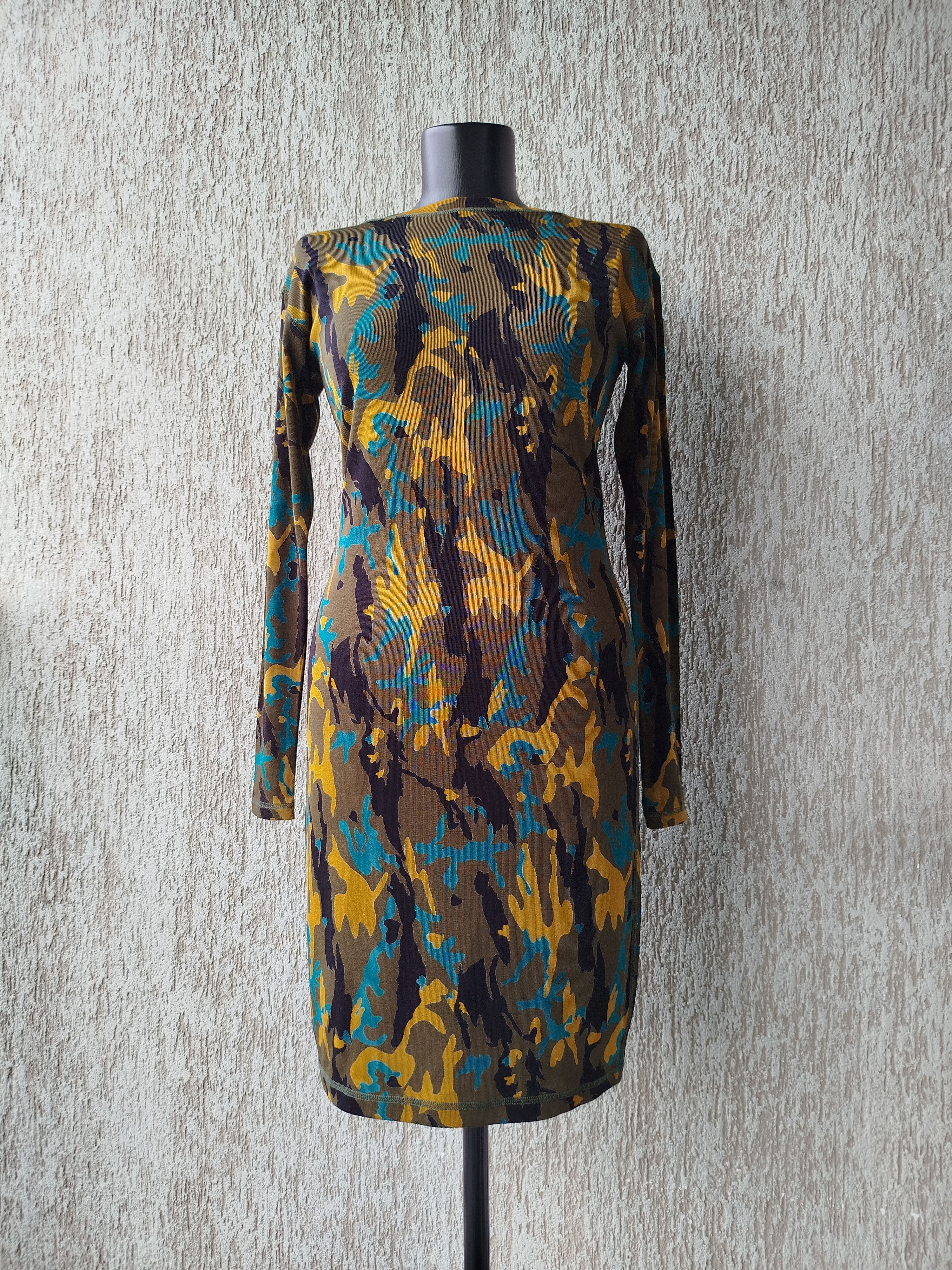 Jean Paul Gaultier Gaultier Junior Dress Camouflage Ribbed Vintage 90s Size M / US 6-8 / IT 42-44 - 2 Thumbnail