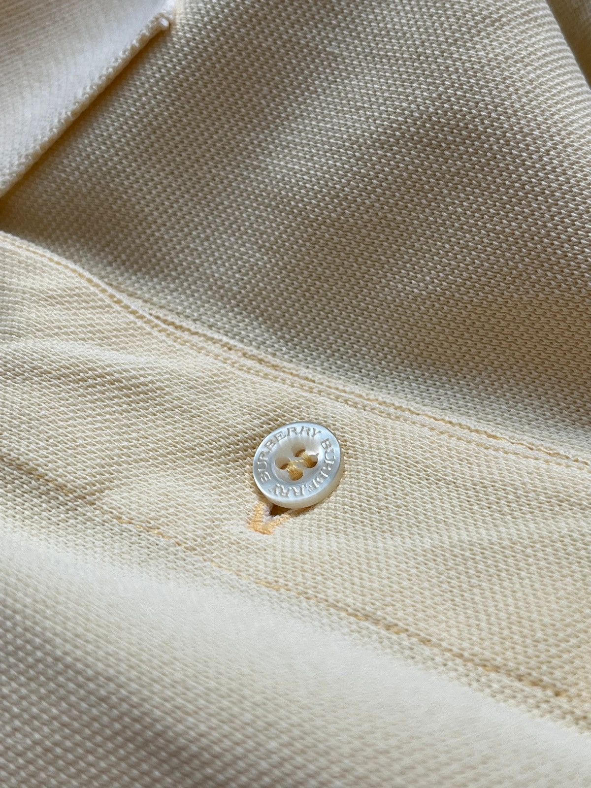 Burberry Burberry’s Polo Shirt Sz 46 / XS Yellow Embroidered Logo Size XS / US 0-2 / IT 36-38 - 15 Thumbnail