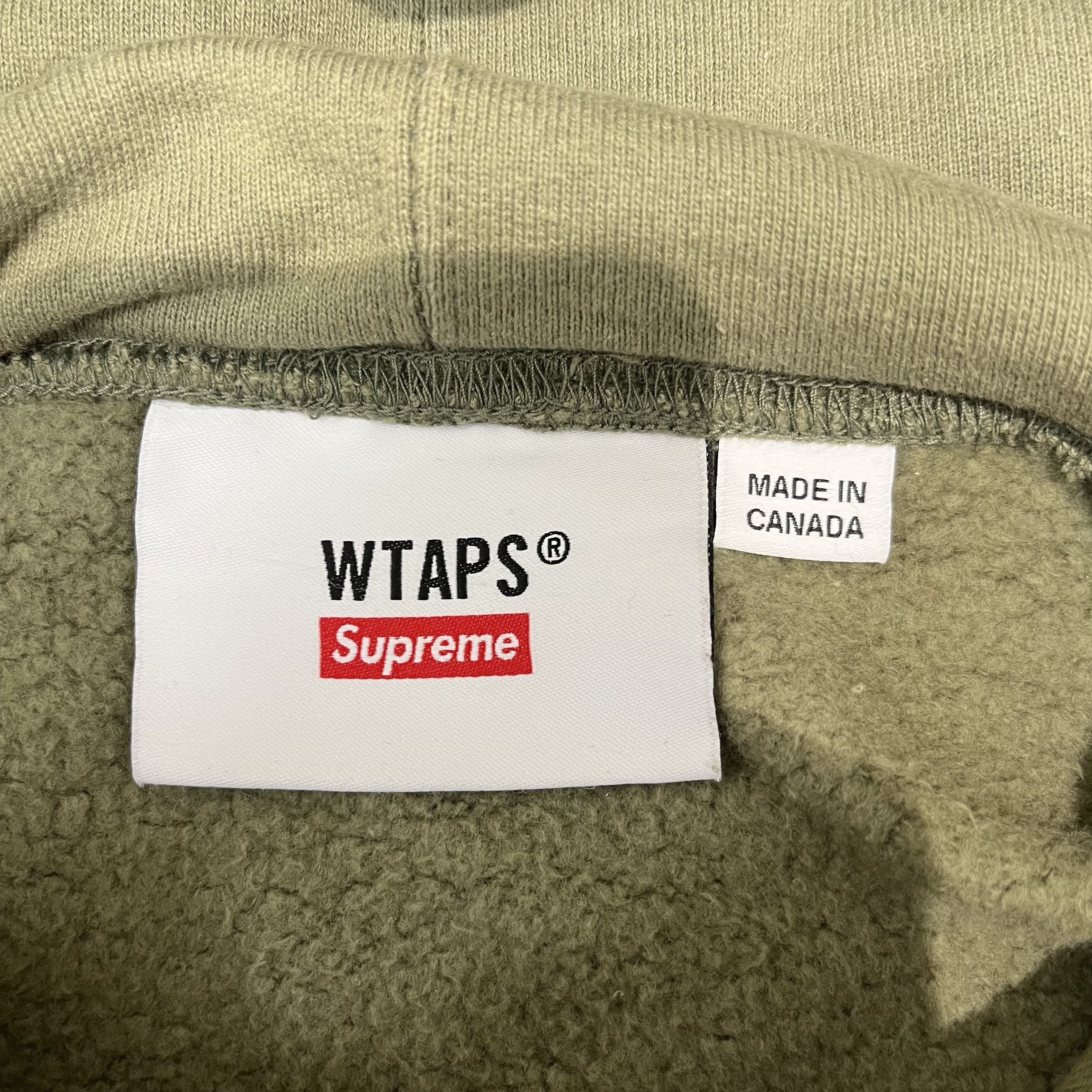 Supreme × Wtaps Supreme x WTAPS Sic'em! Hooded Sweatshirt 'Light Olive' Size US S / EU 44-46 / 1 - 5 Thumbnail