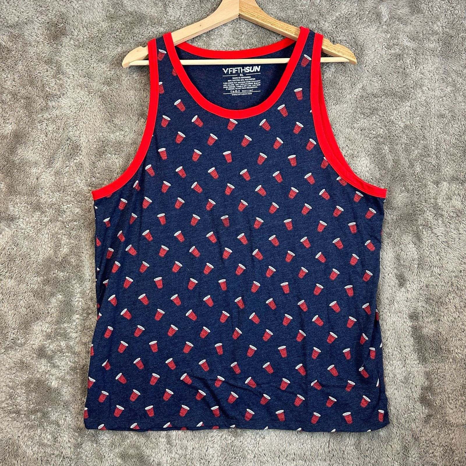 Other Mens Tank Top Solo Cup Party Beer Pong Flip Cup Beirut XL Size US XL / EU 56 / 4 - 1 Thumbnail