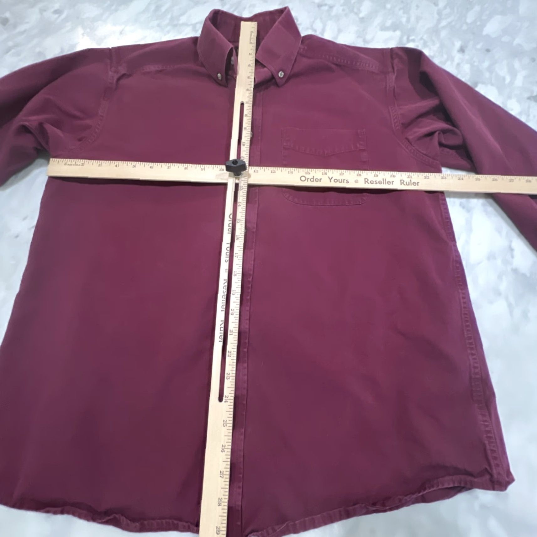 Ariat Ariat Button Down Shirt Men L Long Sleeve Maroon Cotton Pocket Shirt Size US L / EU 52-54 / 3 - 7 Thumbnail