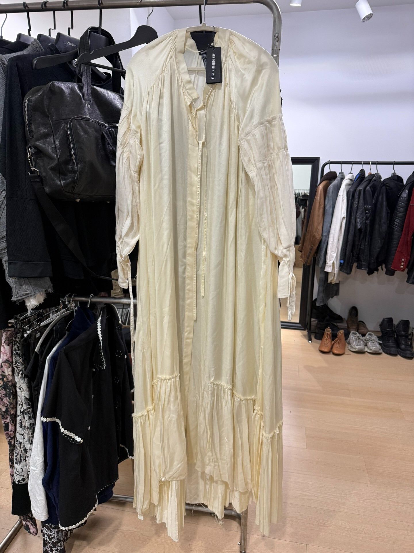 Ann Demeulemeester Ann Demeulemeester Champagne Maxi Dress Size M / US 6-8 / IT 42-44 - 1 Thumbnail