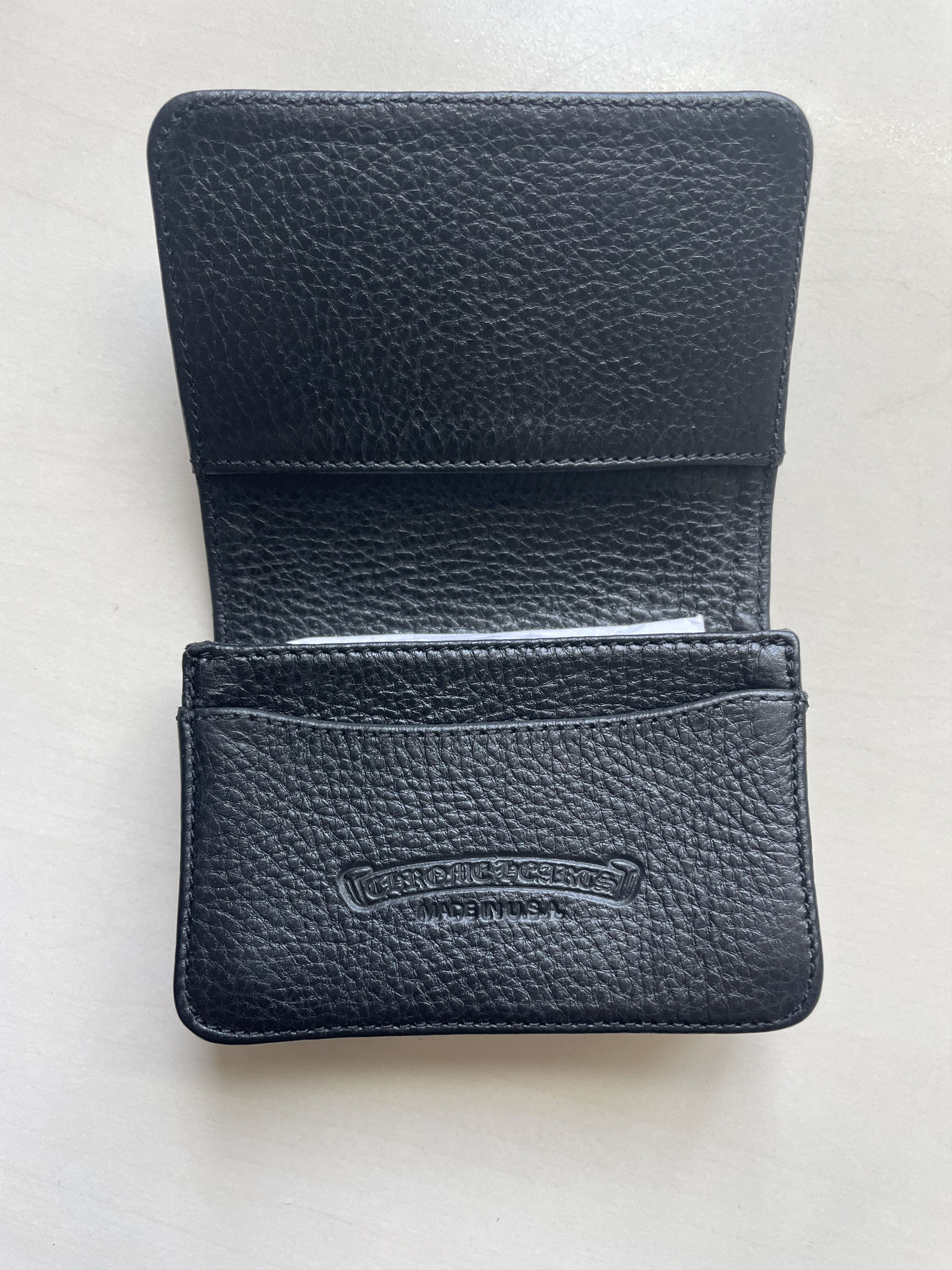 Chrome Hearts Chrome Hearts Black Leather Card Holder Size ONE SIZE - 8 Thumbnail