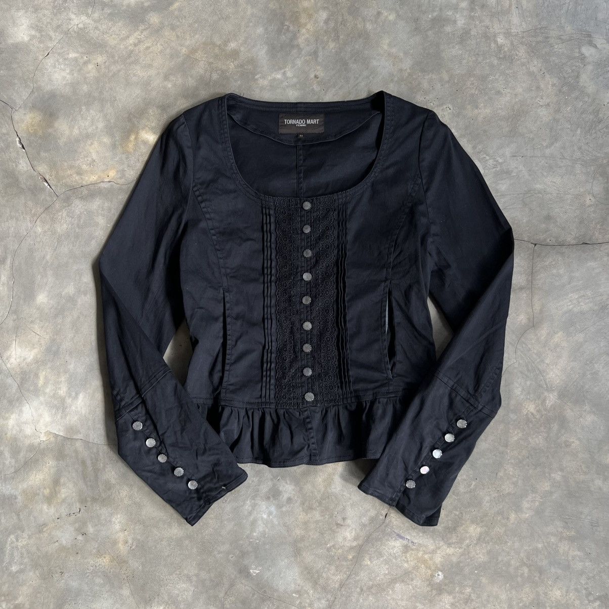 If Six Was Nine Tornado Mart Square Neck Button Up Shirt Size M / US 6-8 / IT 42-44 - 1 Thumbnail