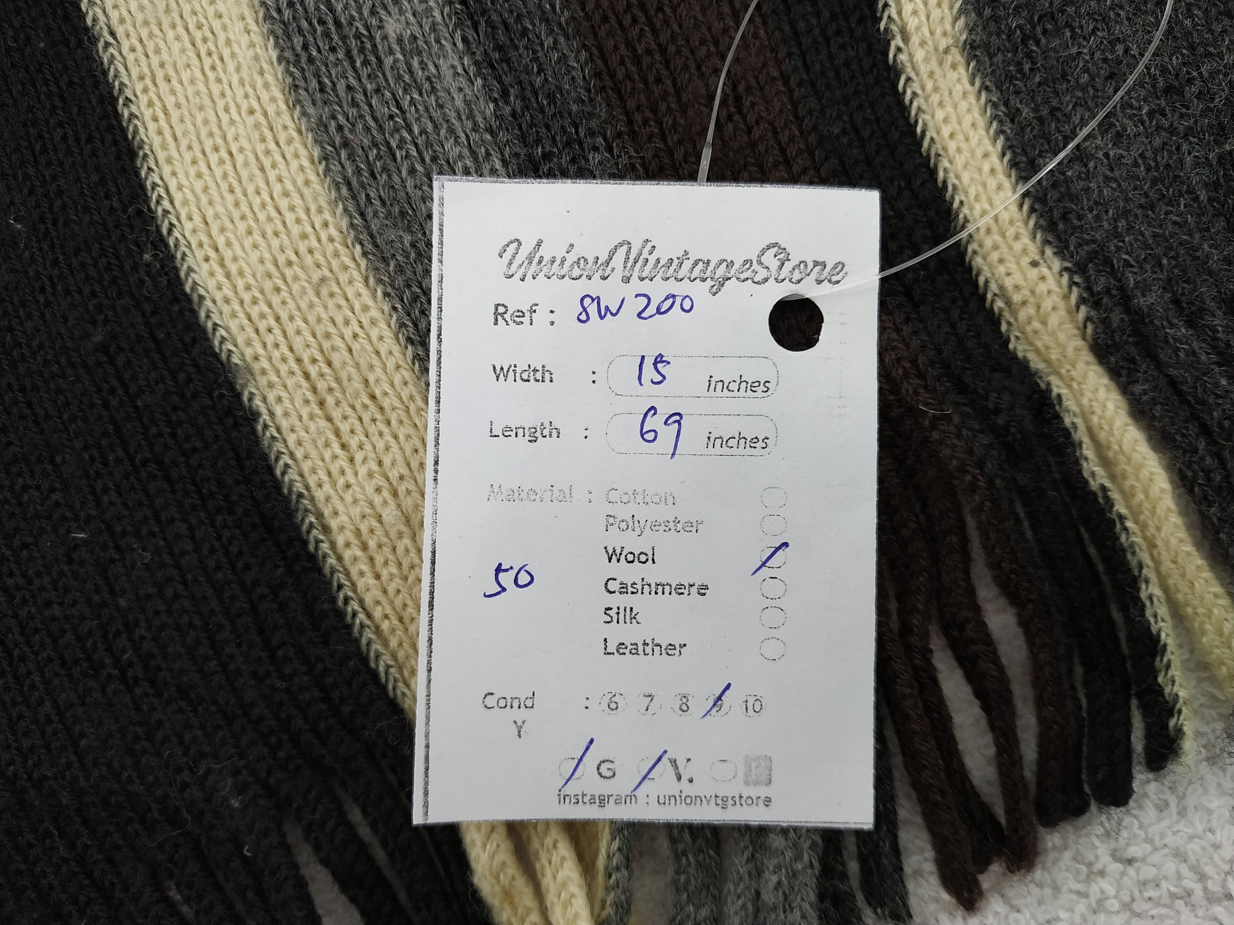 Paul Smith Vintage Paul Smith Scarf/Muffler/Neckwear MF200 Size ONE SIZE - 7 Thumbnail