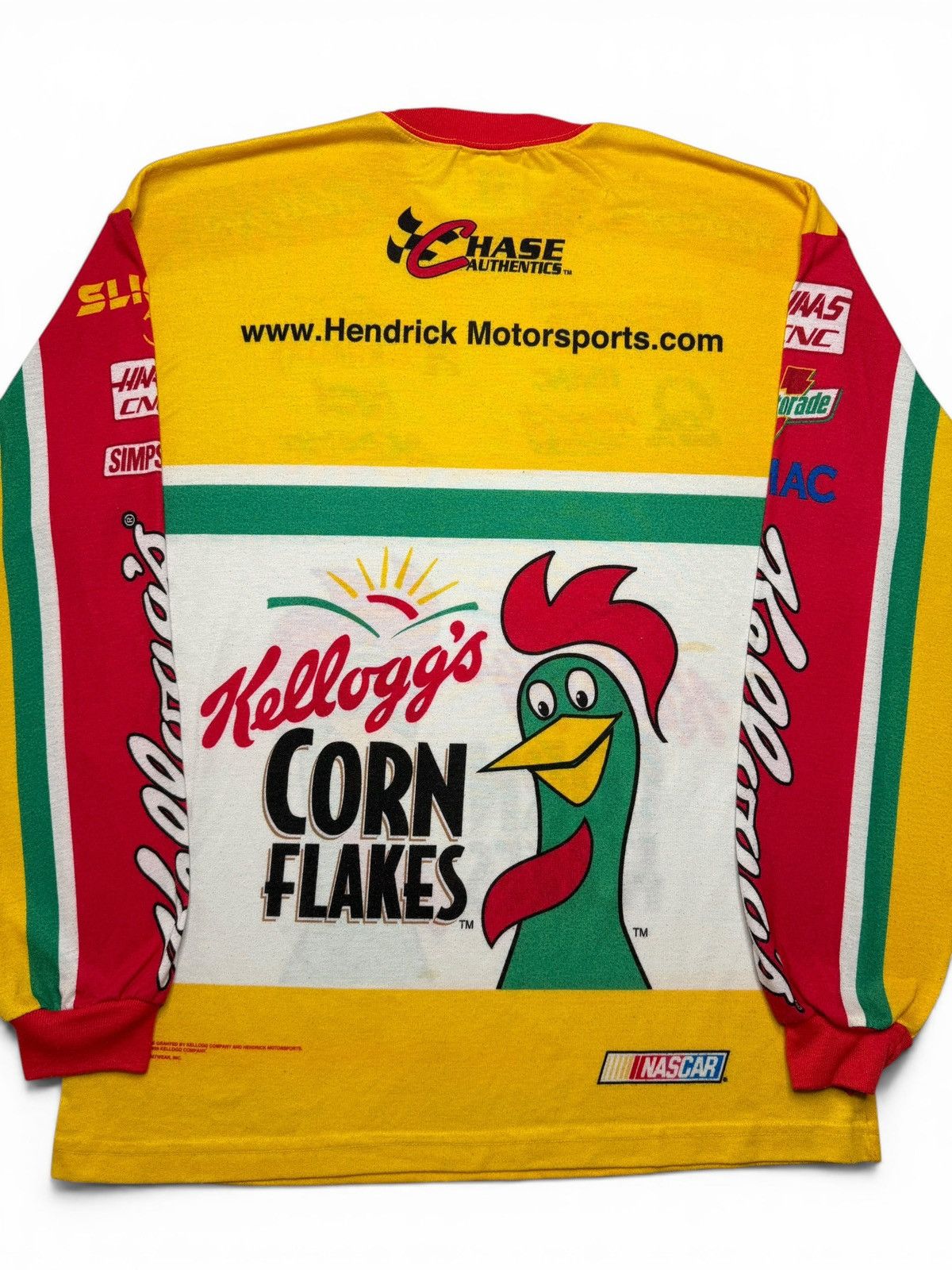 Chase Authentics Vintage Corn Flakes Nascar Racing Long Sleeve Shirt Size US XL / EU 56 / 4 - 4 Thumbnail