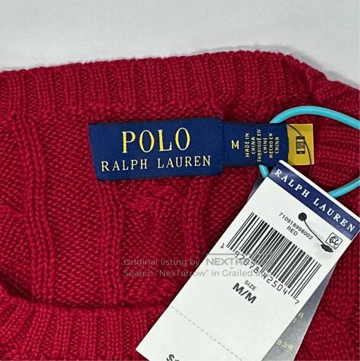 Polo Ralph Lauren Polo Ralph Lauren Men's Cable Knit Logo Sweater. Size US M / EU 48-50 / 2 - 4 Thumbnail