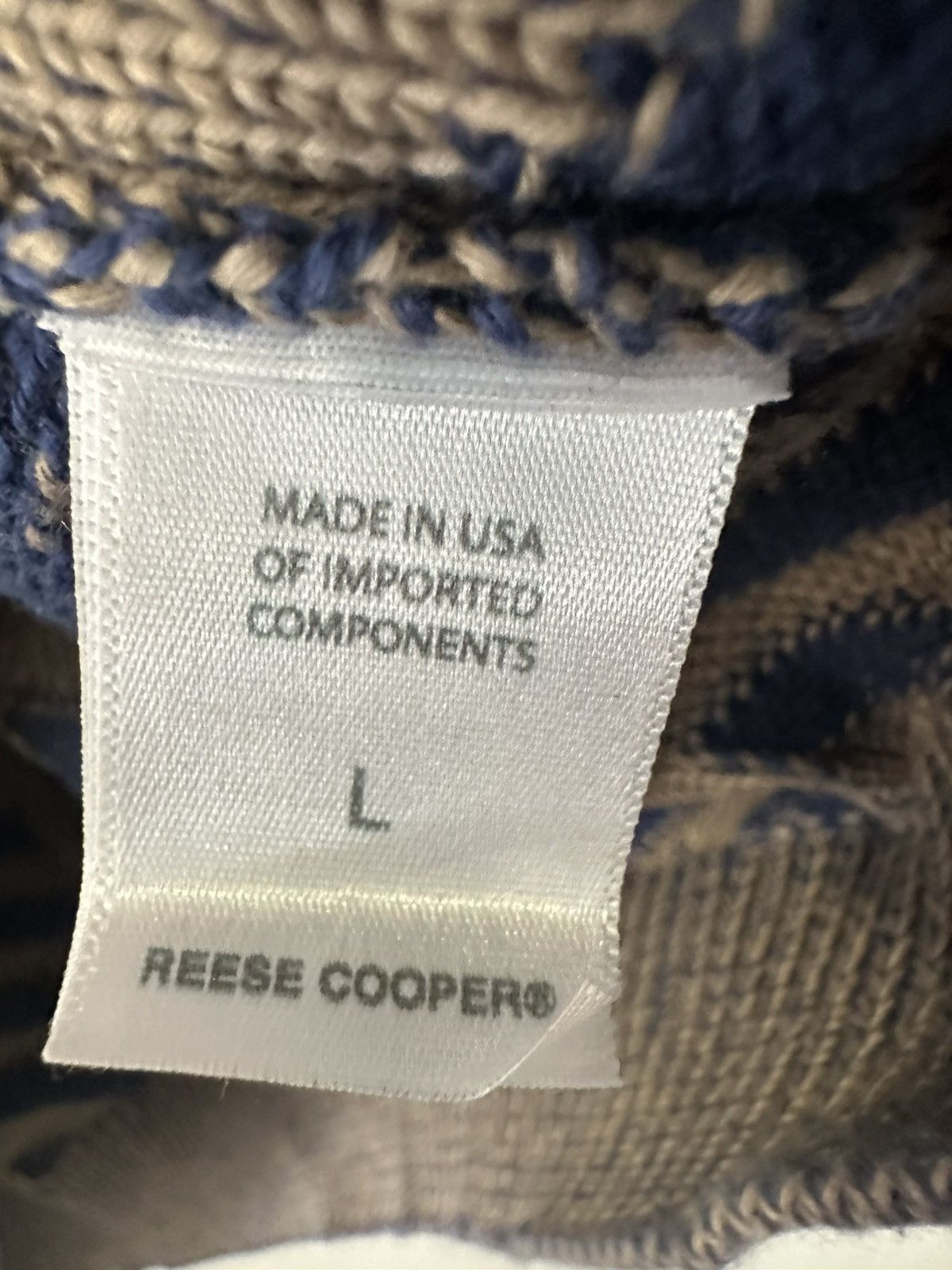 Reese Cooper Reese Cooper Herringbone Deer Head Sweater Size L Size US L / EU 52-54 / 3 - 3 Thumbnail