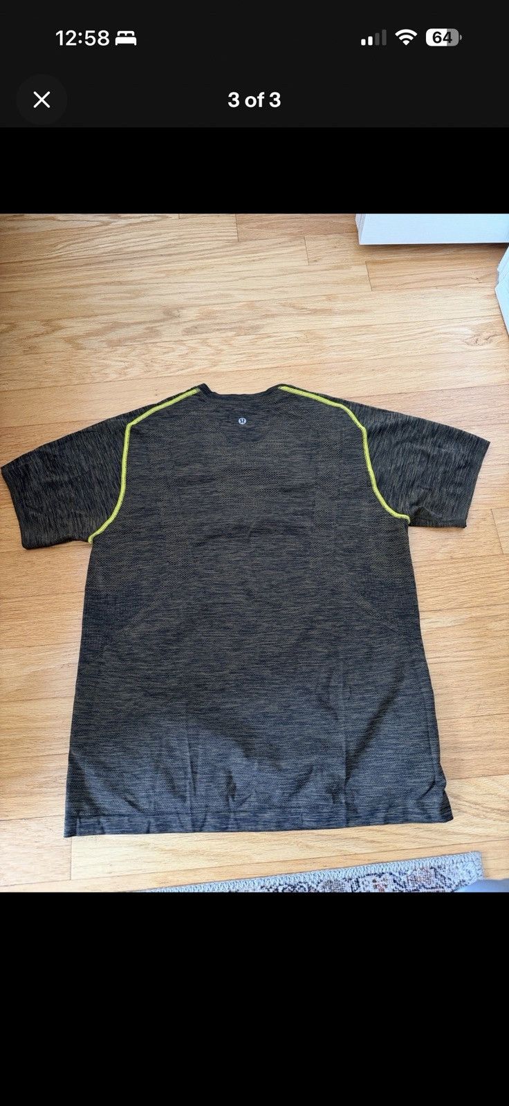 Lululemon lululemon athletica Charcoal Heather Short Sleeve V-Neck Size US M / EU 48-50 / 2 - 3 Thumbnail