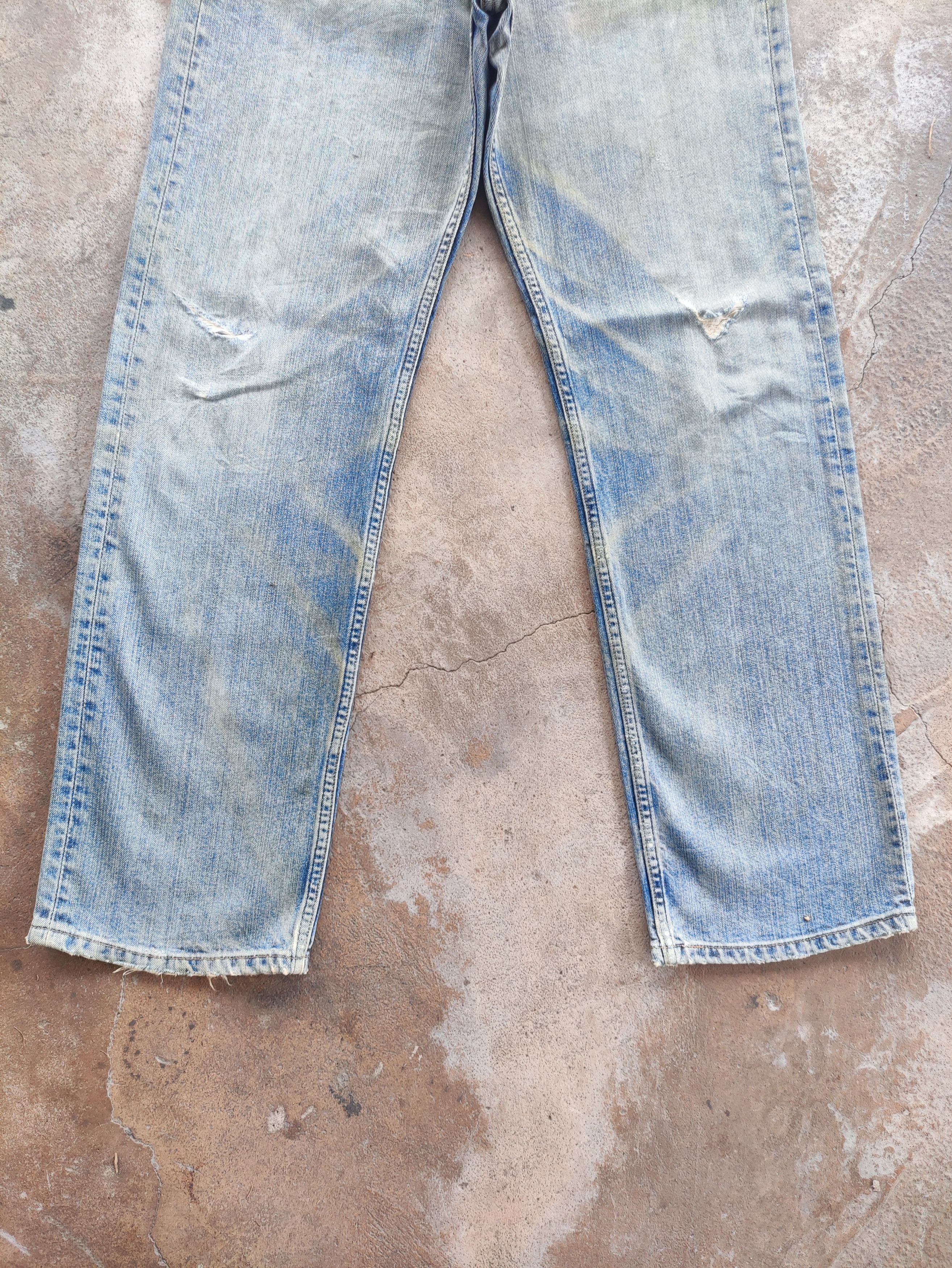 Levi's Vintage Levi's Brand Baggy Denim Ripped Faded Pants Size US 31 - 4 Thumbnail