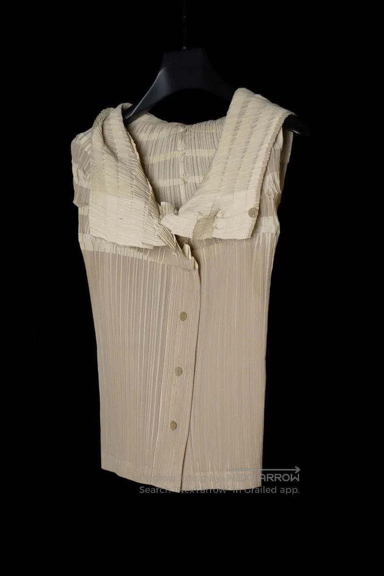 Issey Miyake Issey Miyake Gray Pink Deformed Pleated Top Size M / US 6-8 / IT 42-44 - 3 Thumbnail