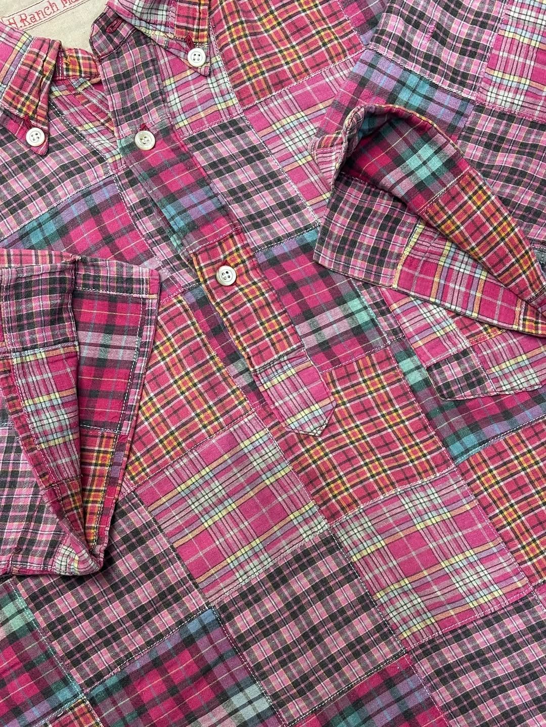 Japanese Brand Hr market blue blue japan Madras patchwork pattern Size US M / EU 48-50 / 2 - 7 Thumbnail