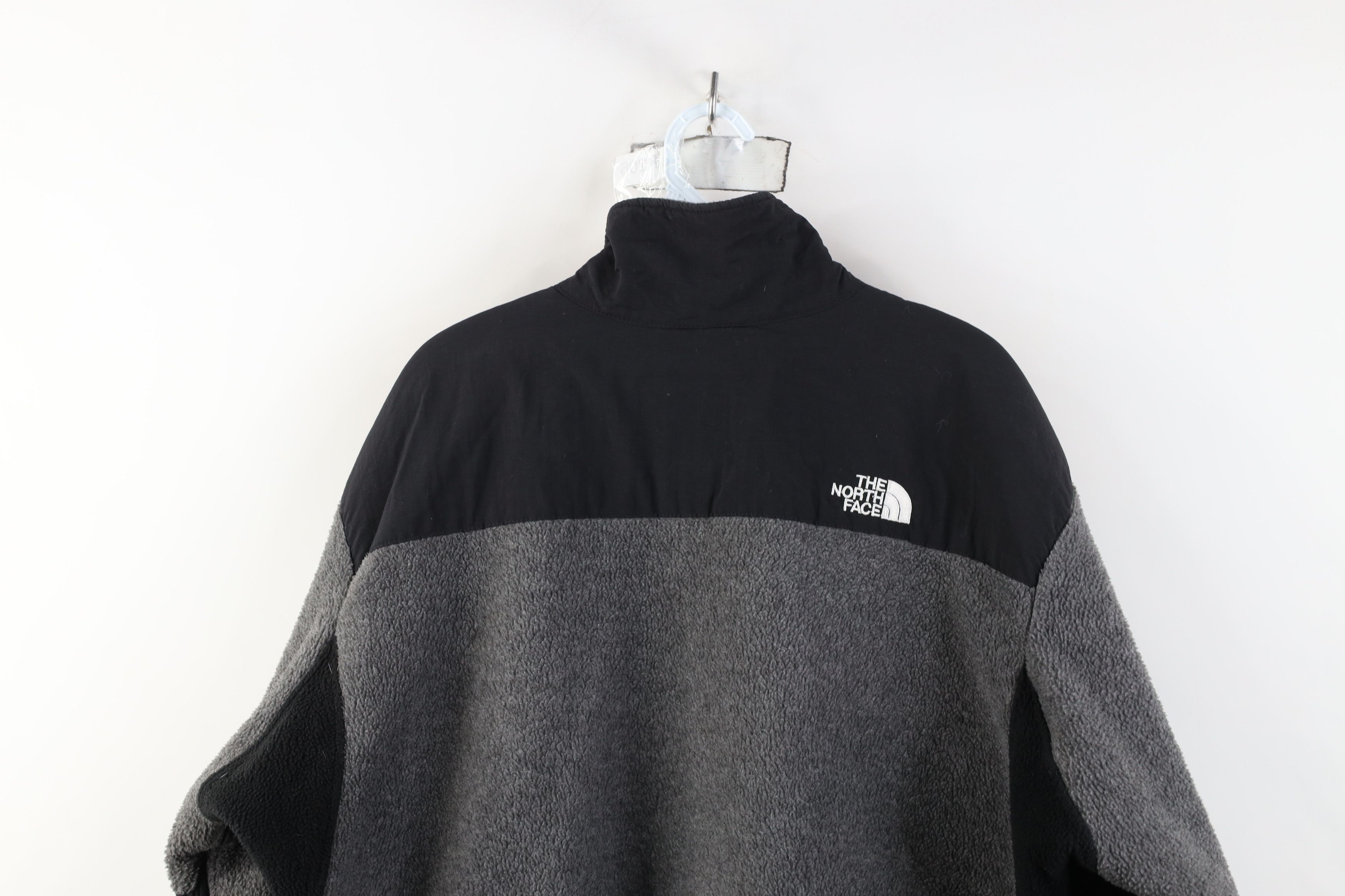 The North Face Vintage 90s The North Face Denali Fleece Jacket Gray Black Size US L / EU 52-54 / 3 - 15 Thumbnail