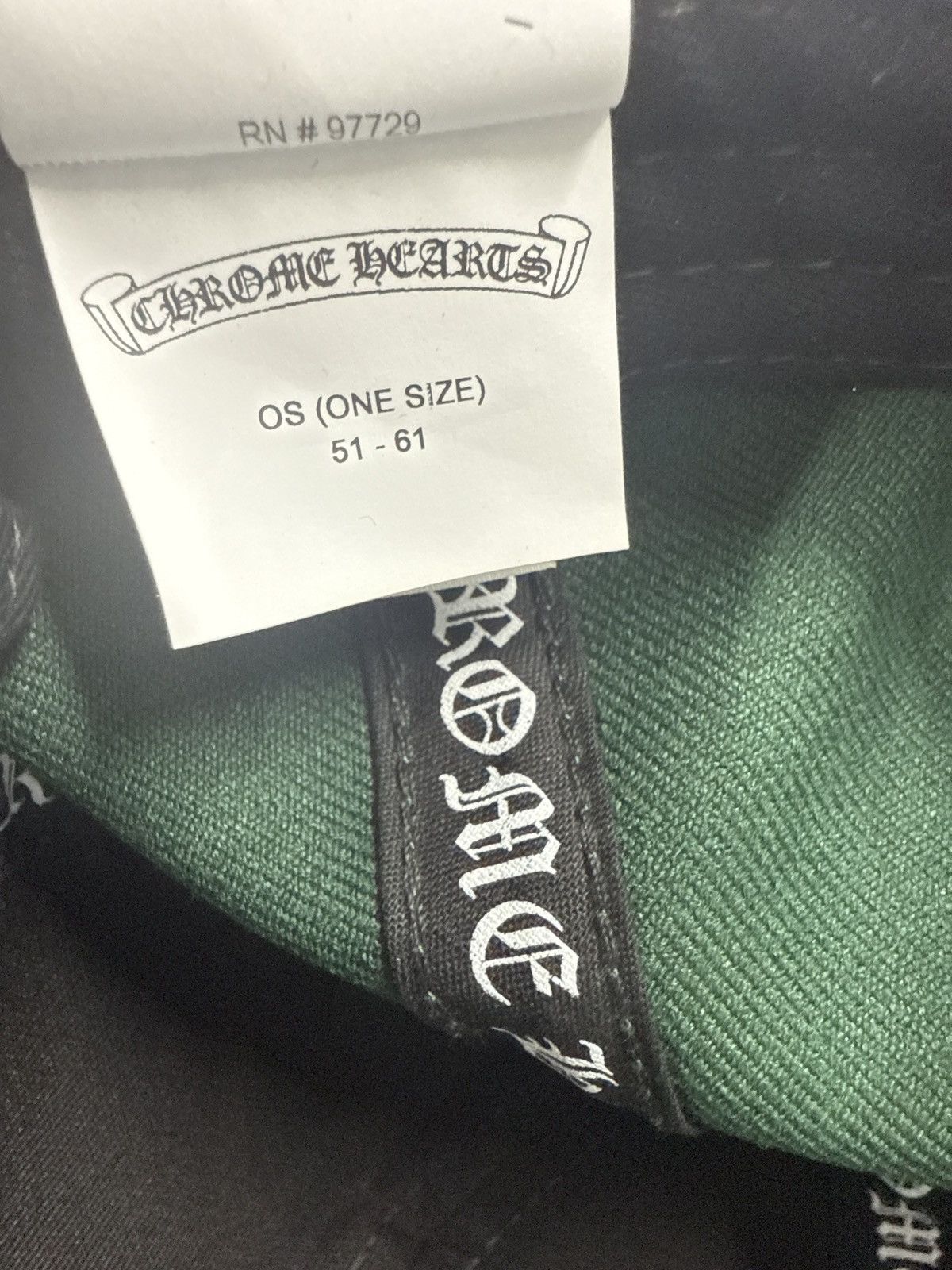 Chrome Hearts CHROME HEARTS LETTER HAT GREEN WHITE Size ONE SIZE - 5 Thumbnail