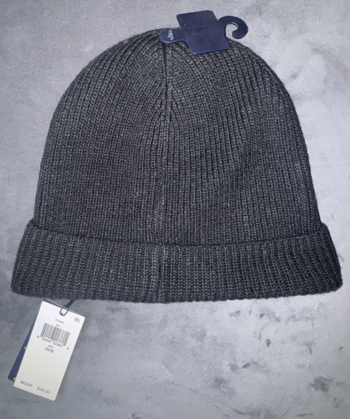 Polo Ralph Lauren Polo Ralph Lauren Solid Denim Bear Beanie One Size Size ONE SIZE - 5 Thumbnail