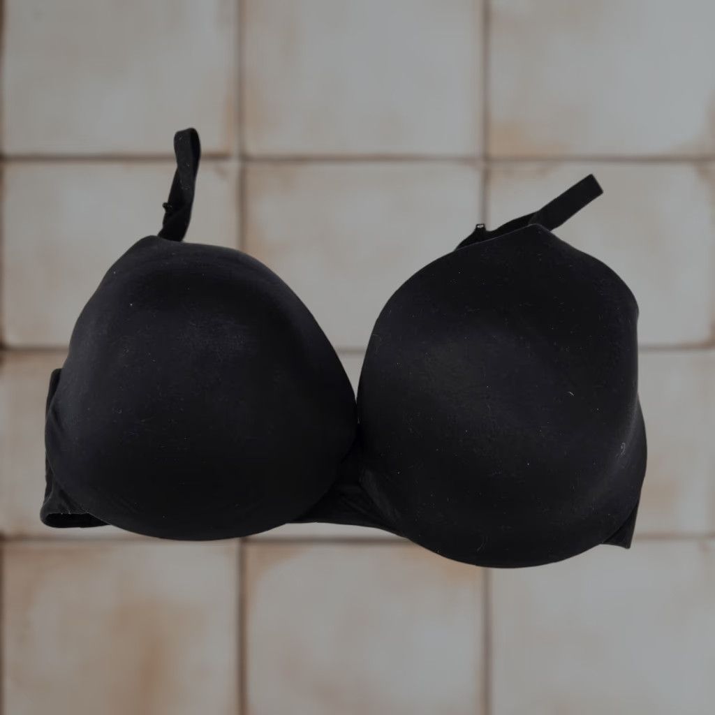 Vintage Wacoal Women Bra 34G Black Padded Underwire T-Shirt Bra