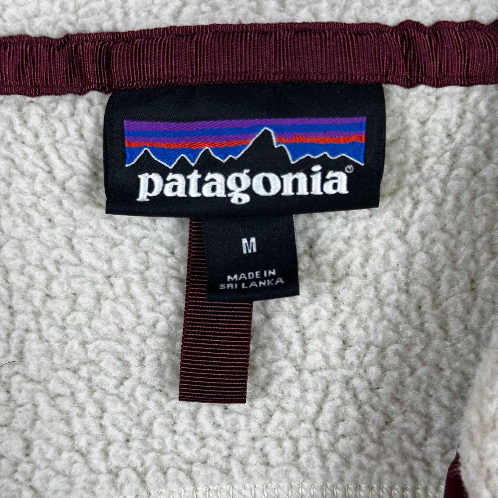 Patagonia Patagonia Womens Cream Hooded Full-Zip Fleece Jacket Size M Size US M / EU 48-50 / 2 - 3 Thumbnail