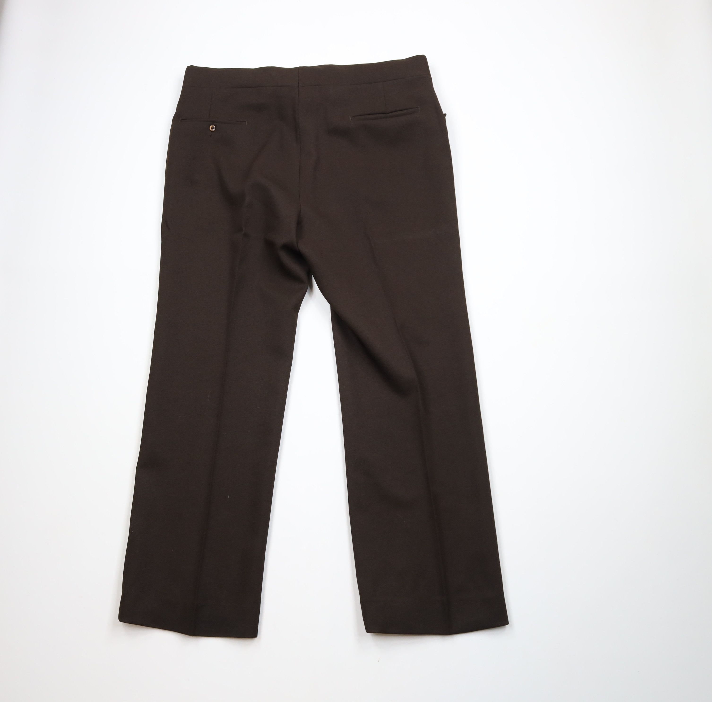 Vintage Vintage 70s Streetwear Wide Leg Knit Chino Pants Brown Size US 38 / EU 54 - 10 Thumbnail