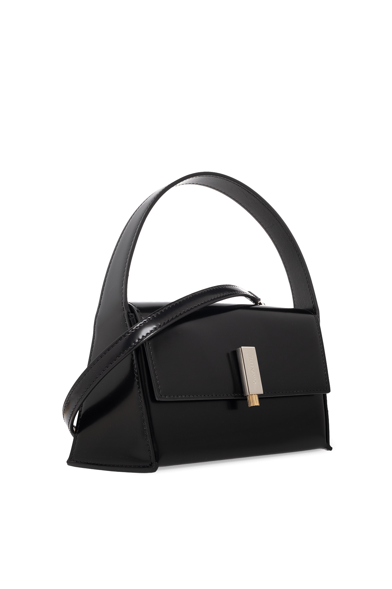 Salvatore Ferragamo o1s1rm0824 Size: OS / Prisma Mini Shoulder Bag in Black Size ONE SIZE - 4 Thumbnail