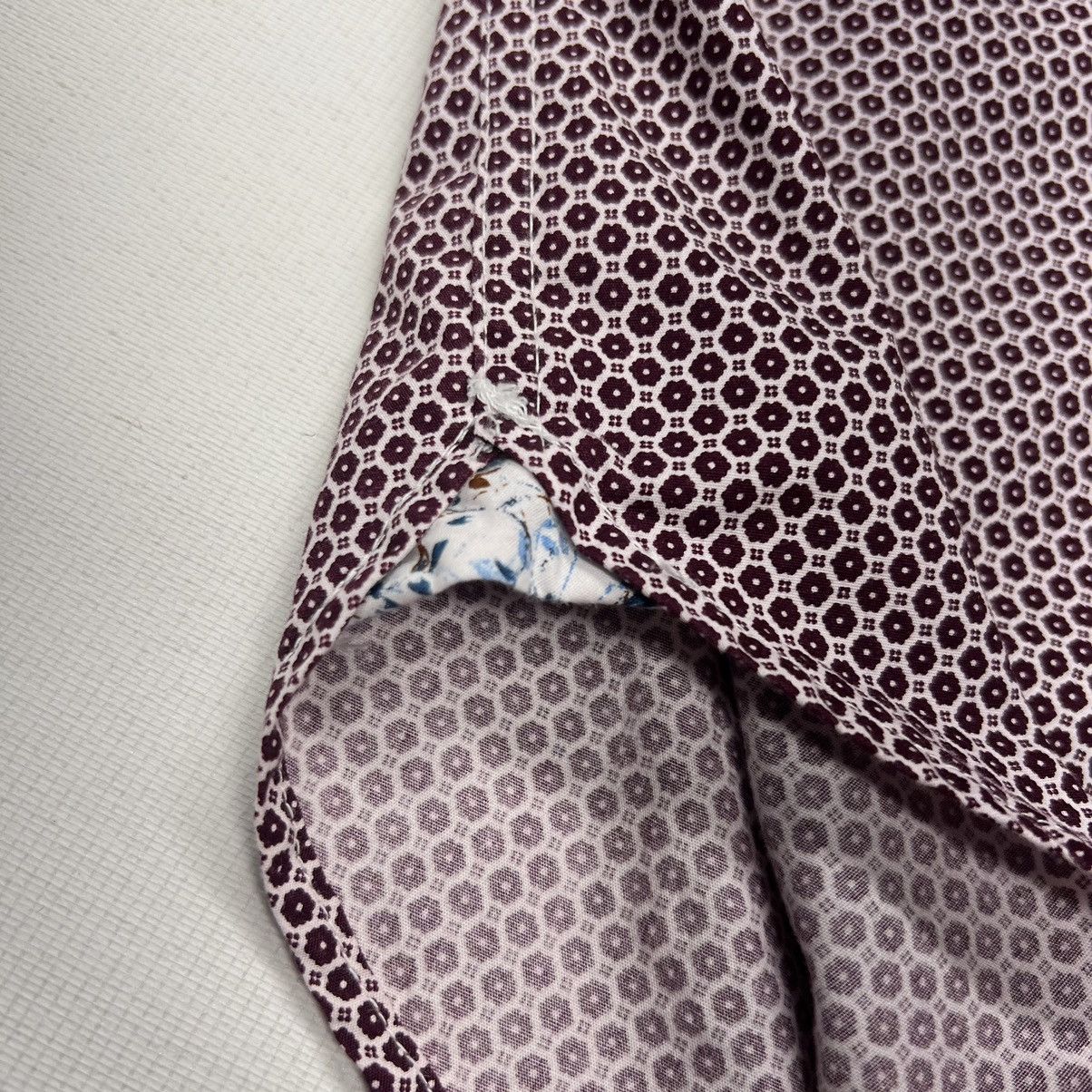Other Denim And Flower Button Down Shirt Red Floral Flower Print Size US M / EU 48-50 / 2 - 6 Thumbnail