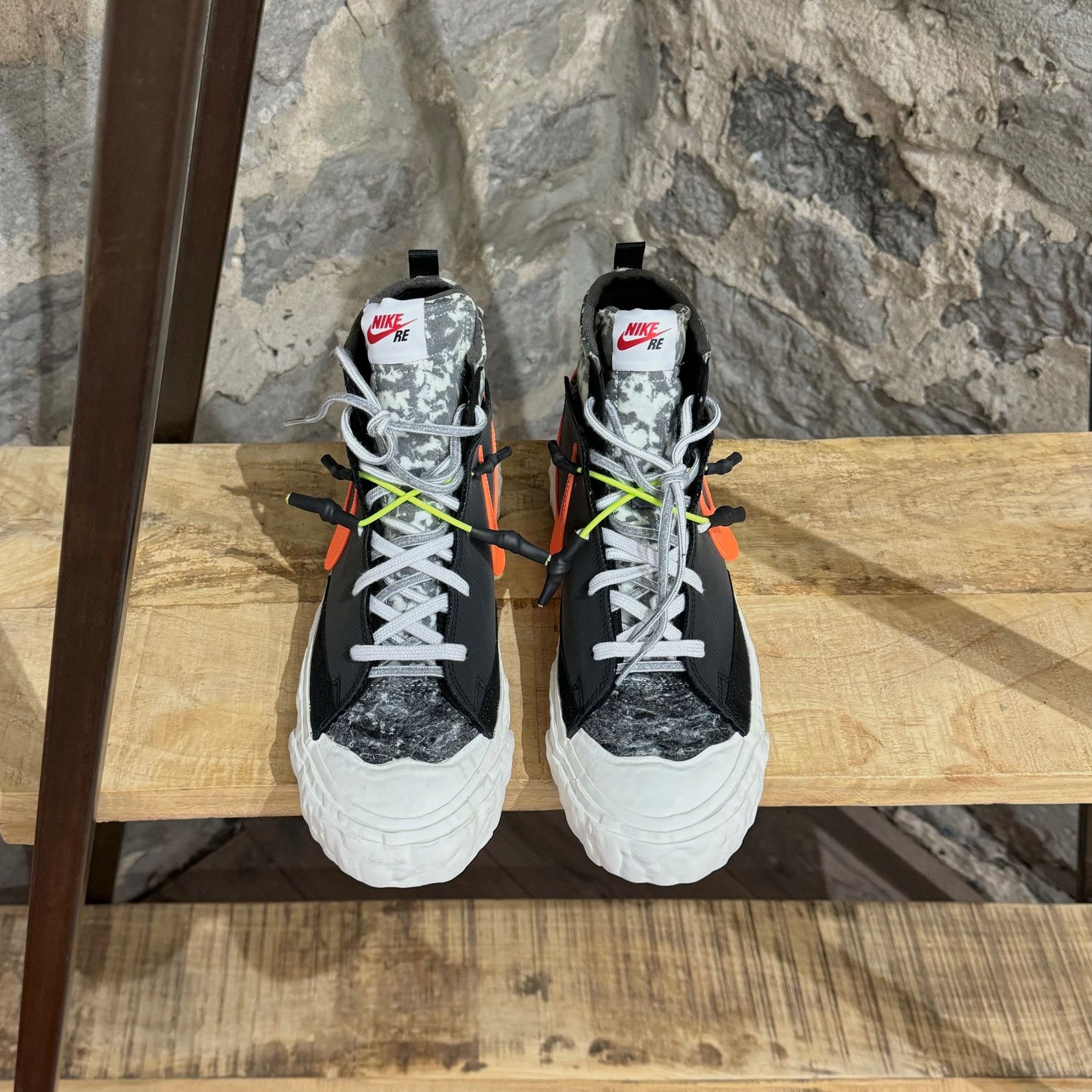Nike × READYMADE Nike Readymade Blazer Mid Black Orange Sneakers Size US 9.5 / EU 42-43 - 2 Thumbnail