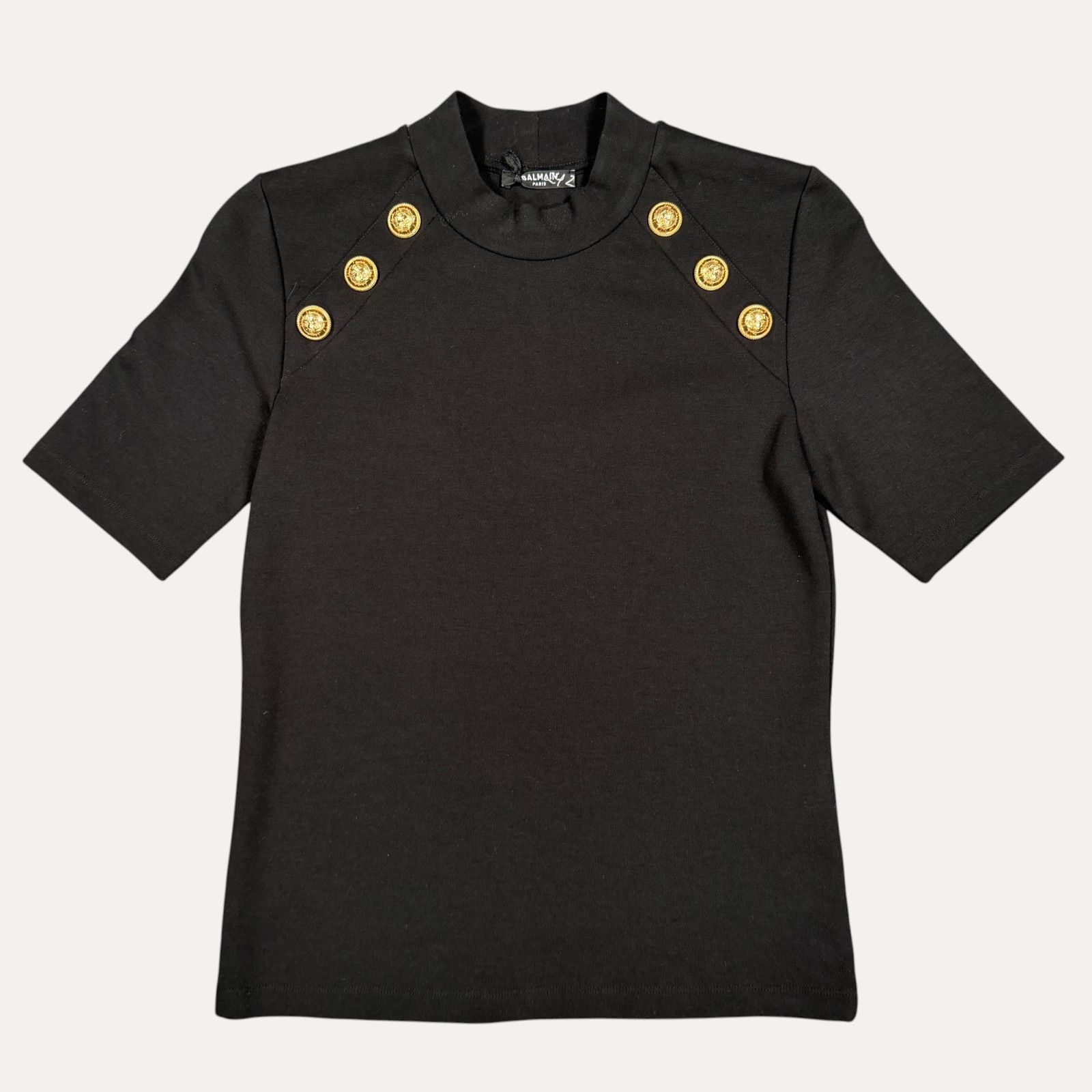 Balmain Womens Balmain Napoleon T-Shirt Size L / US 10 / IT 46 - 1 Thumbnail
